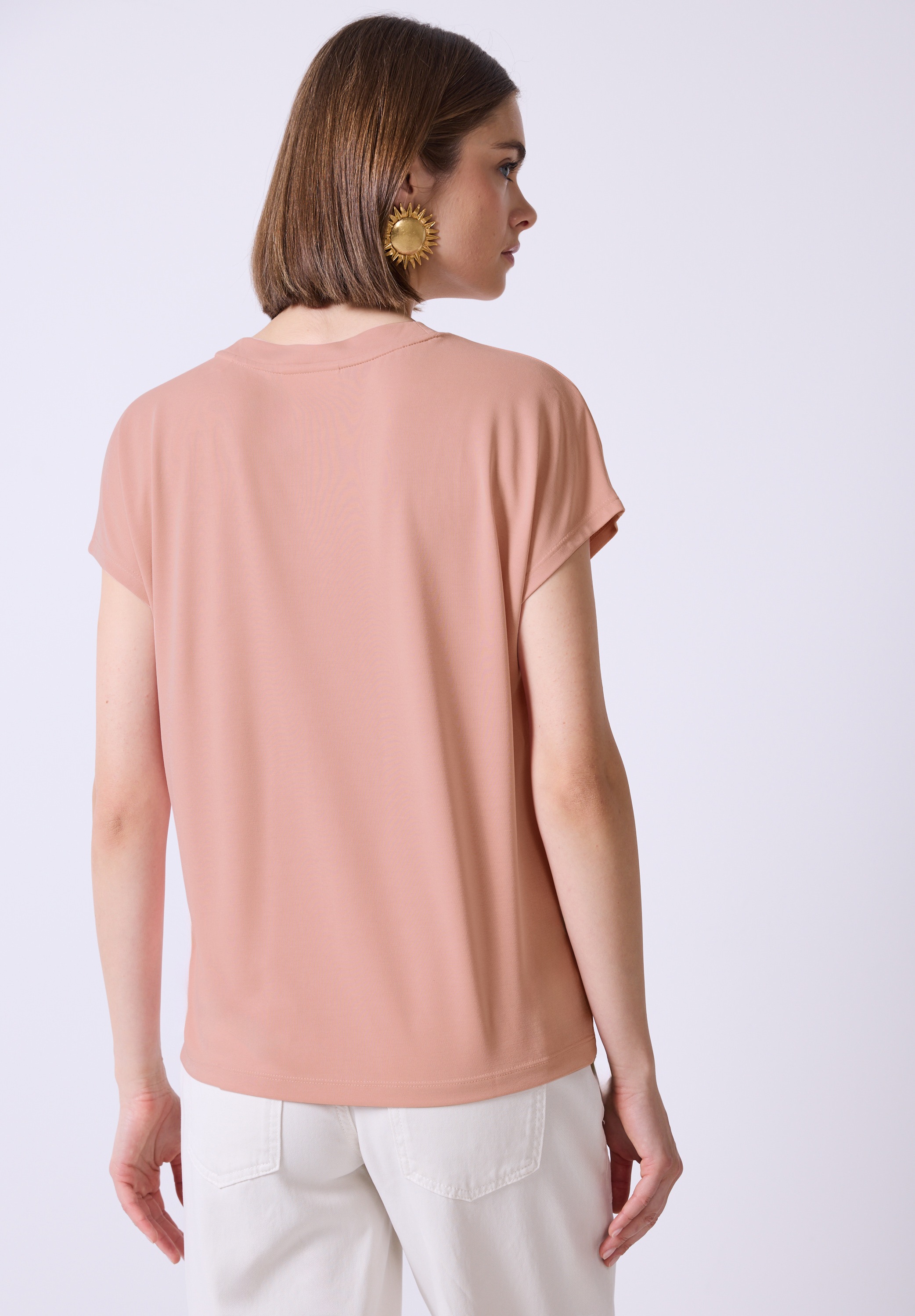 STREET ONE STUDIO T-Shirt mit Rundhalsausschnitt günstig online kaufen