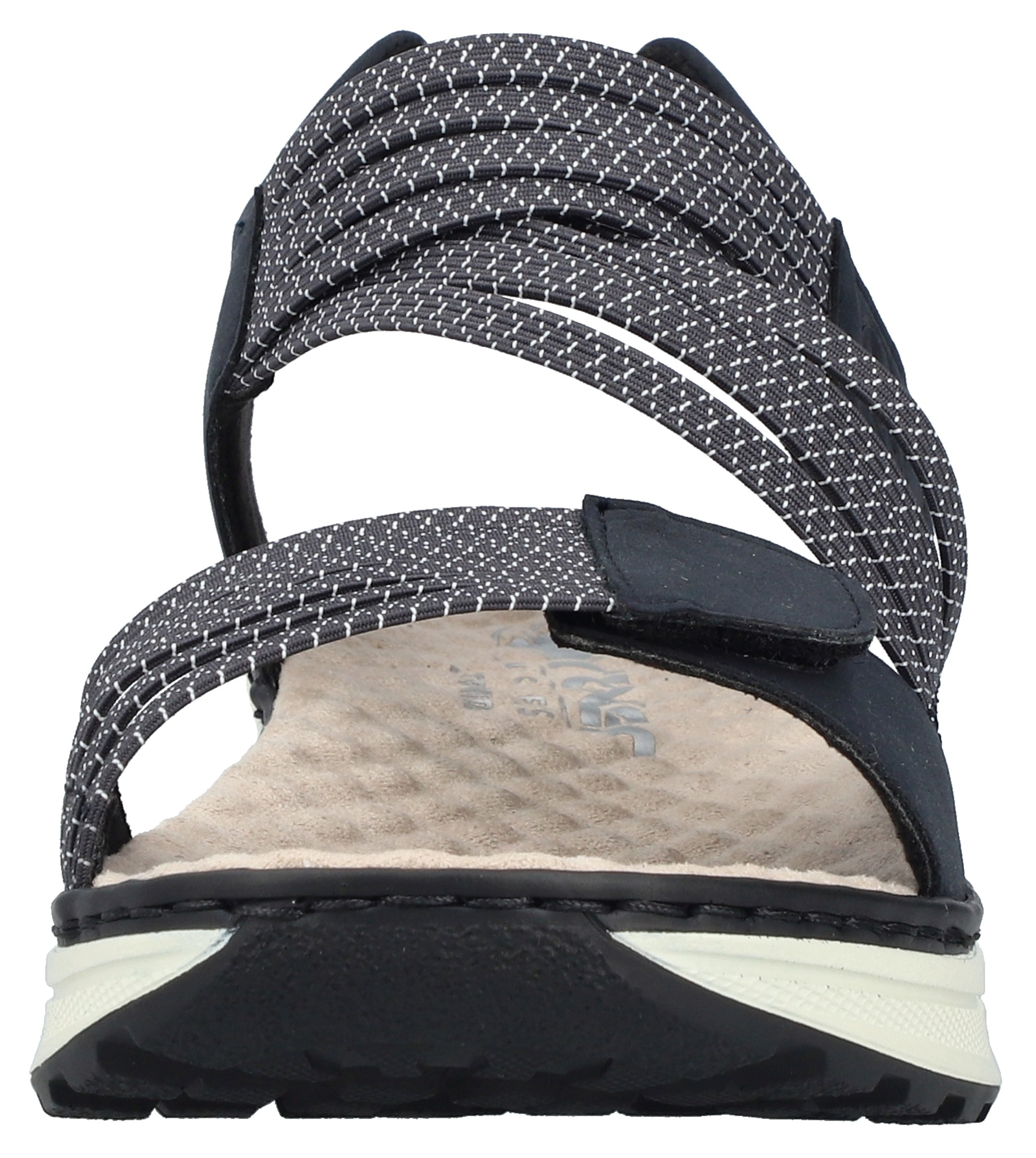Rieker Keilsandalette, Sommerschuh, Outdoorschuh, Trekkingschuh mit genoppter Innensohle