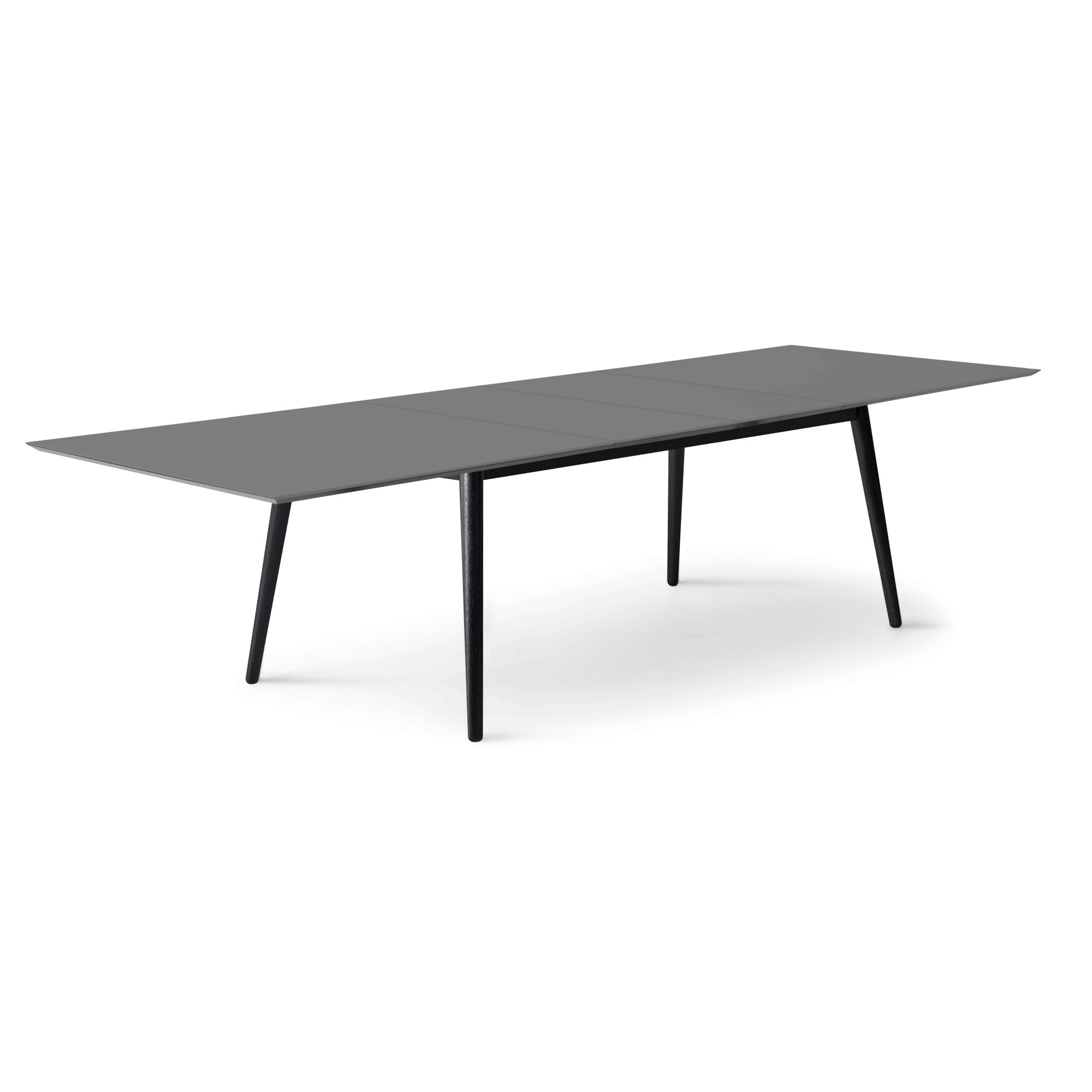 Hammel Furniture Esstisch »Meza Designtisch mit Auszugsfunktion und 2 Einlegeplatten«, bootsförmige Tischplatte MDF, Massivholzgestell, in zwei Breiten