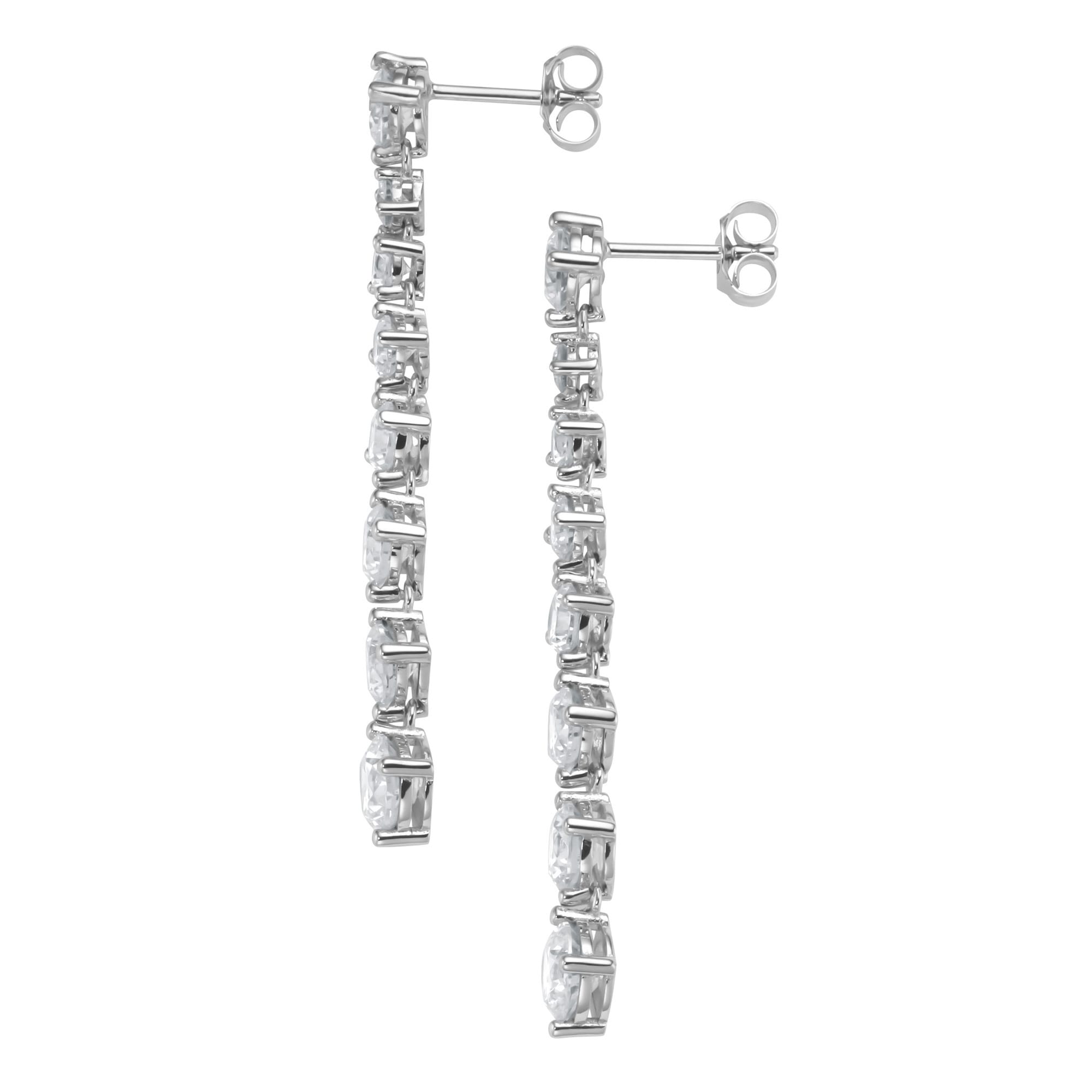 GIORGIO MARTELLO MILANO Paar Ohrhänger »mit Zirkonia oder schwarzem Spinell, Silber 925/-«