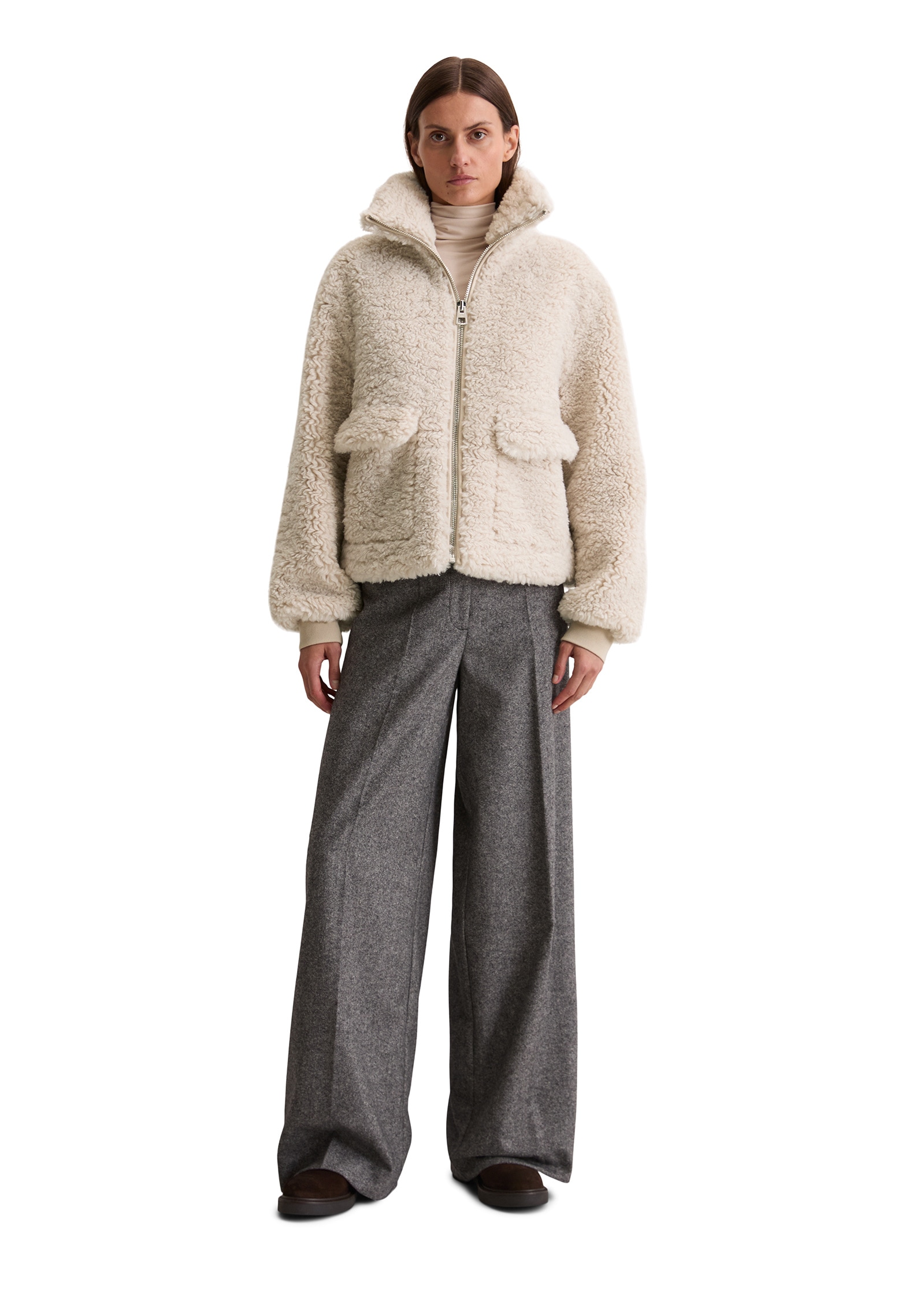 Marc O'Polo Outdoorjacke »aus recyceltem Polyester«, ohne Kapuze