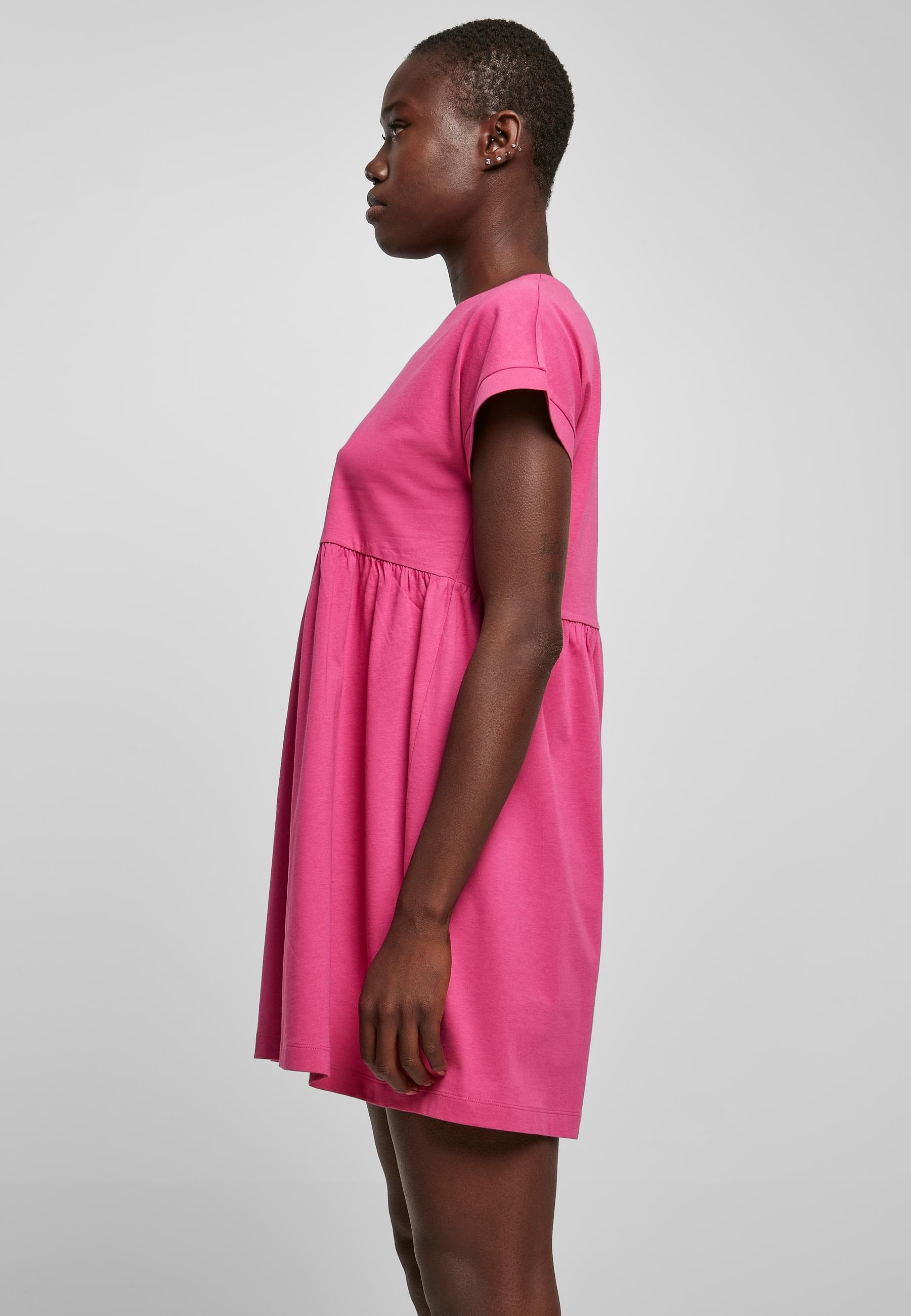 URBAN CLASSICS Shirtkleid »Urban Classics Damen Ladies Organic Empire Valance Tee Dress«, (1 tlg.)