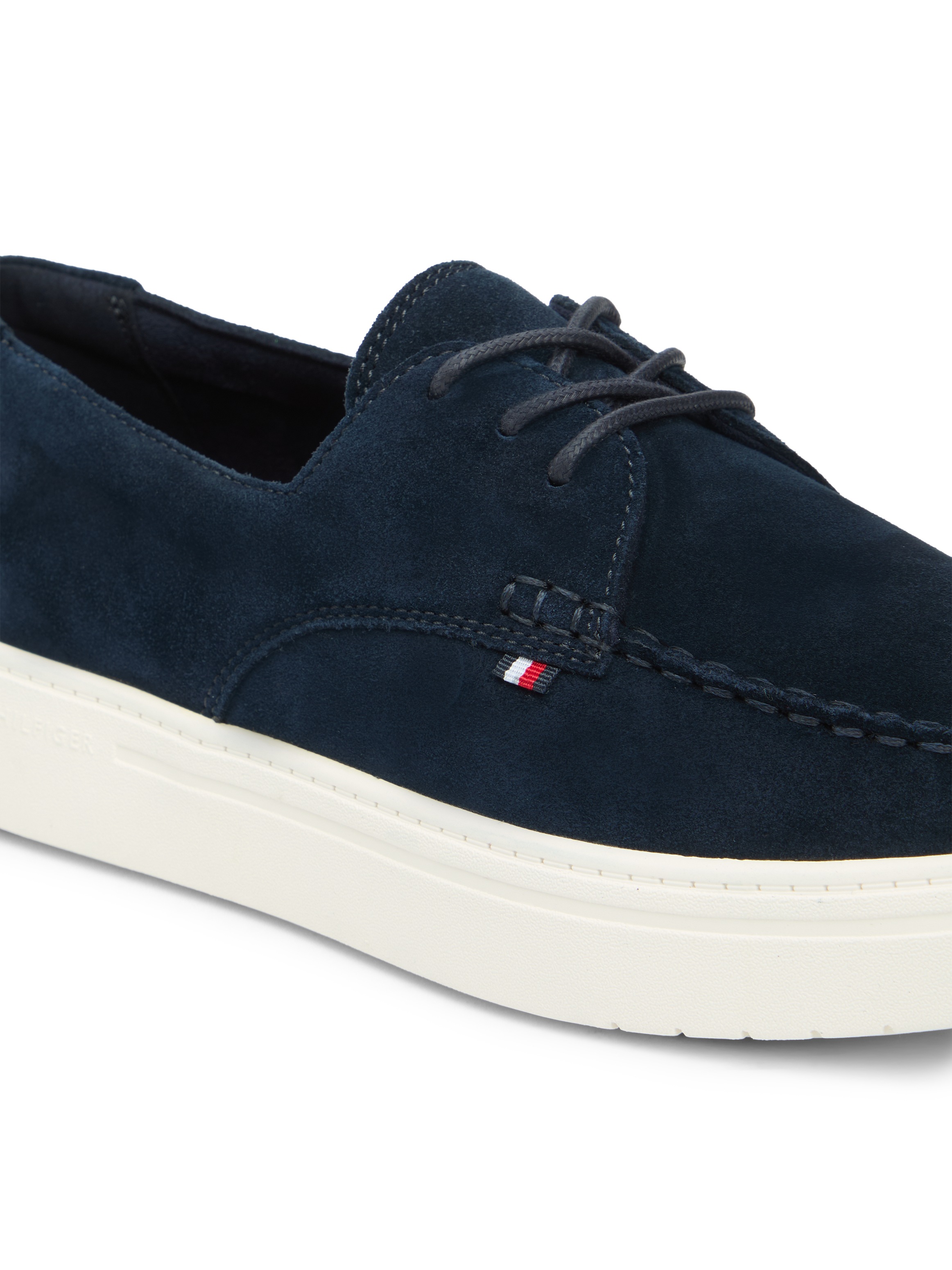Tommy Hilfiger Bootsschuh "CASUAL SUEDE STITCH TOE HYBRID" Schnürschuh, Hal günstig online kaufen