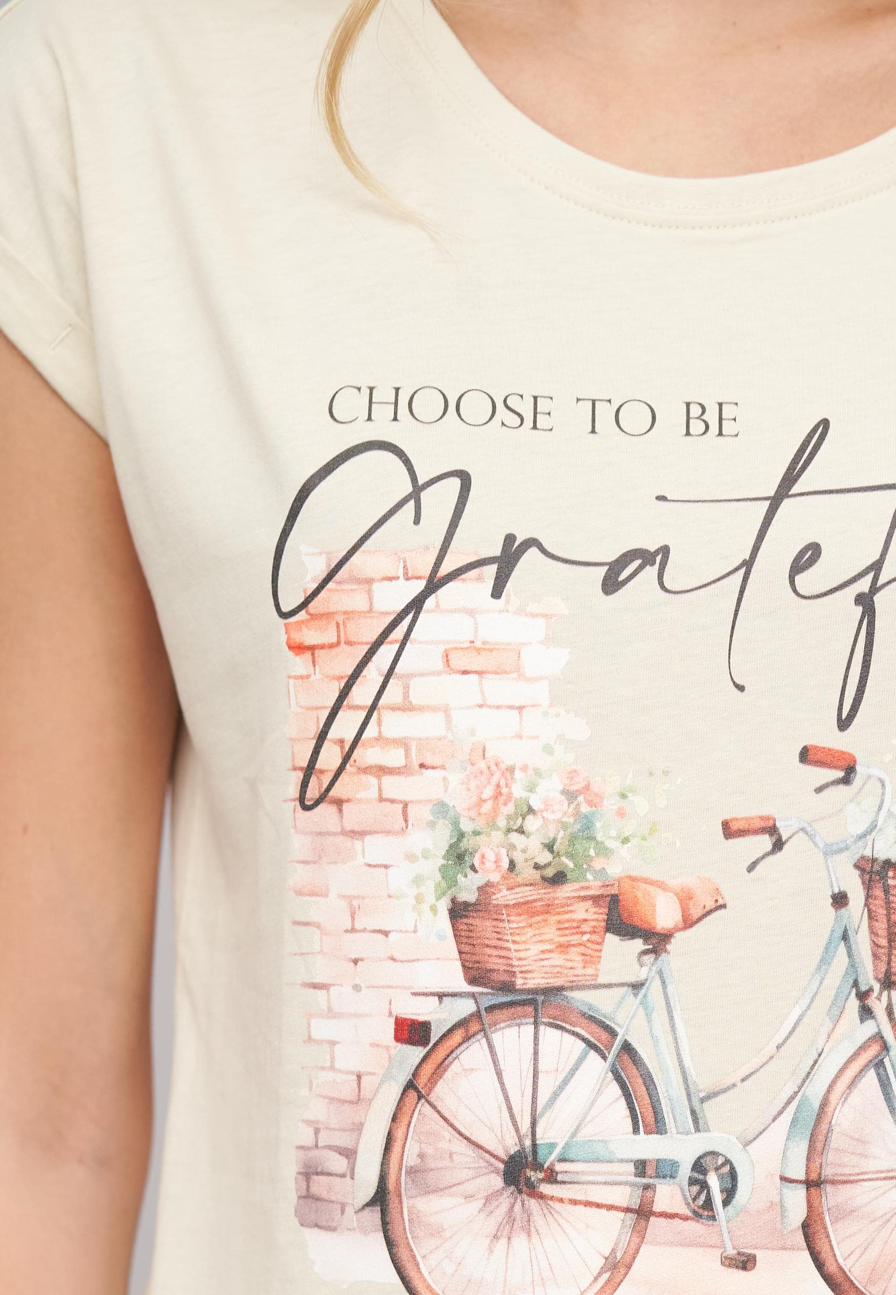 CLOUD 5IVE T-Shirt »CLOUD 5IVE Ladies Grateful/Bike04 Tee«, (1 tlg.)