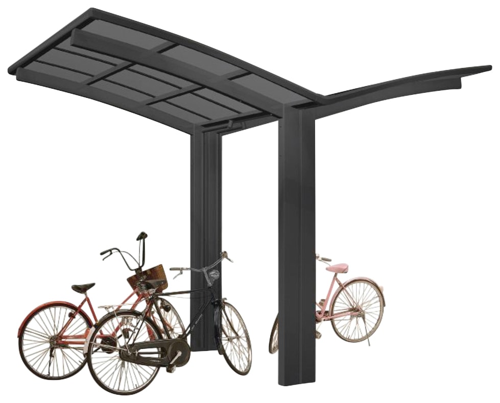 Ximax Doppelcarport "Portoforte Mini Typ 60 Y-schwarz", Aluminium, 388 cm, schwarz, Aluminium