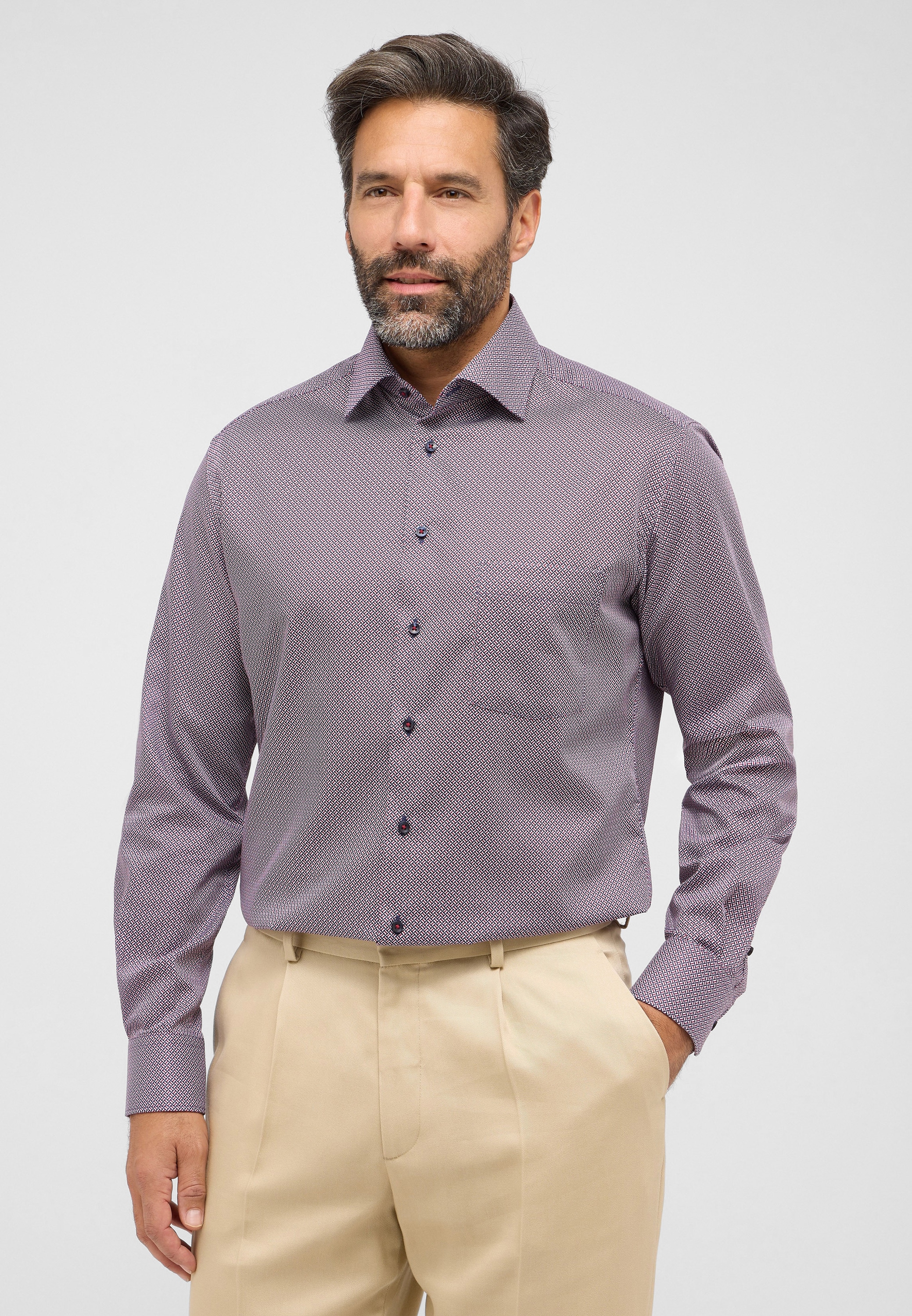 Eterna Langarmhemd "MODERN FIT", NON IRON (bügelfrei) günstig online kaufen