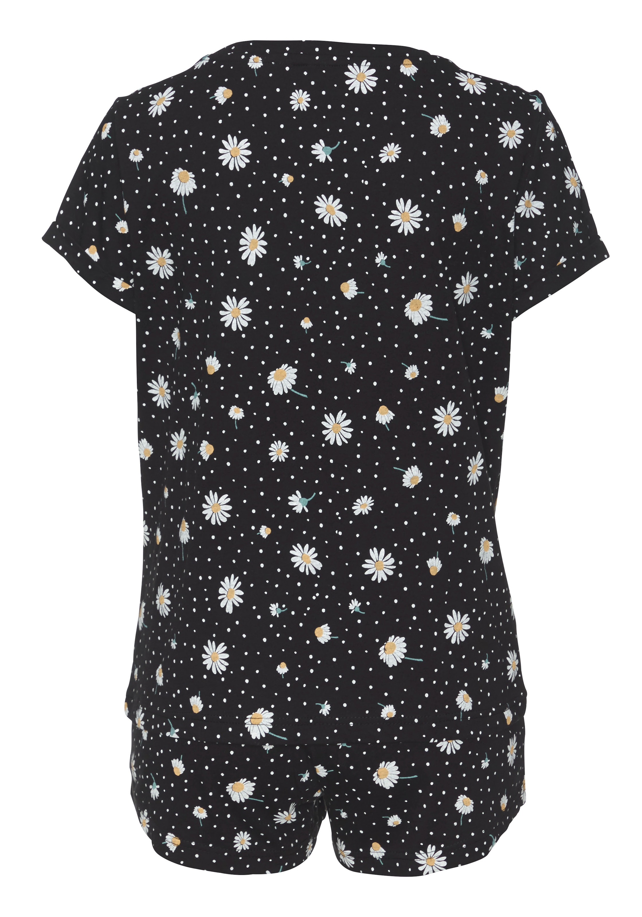 Vivance Dreams Shorty, (2 tlg.), mit Gänseblümchen-Druck