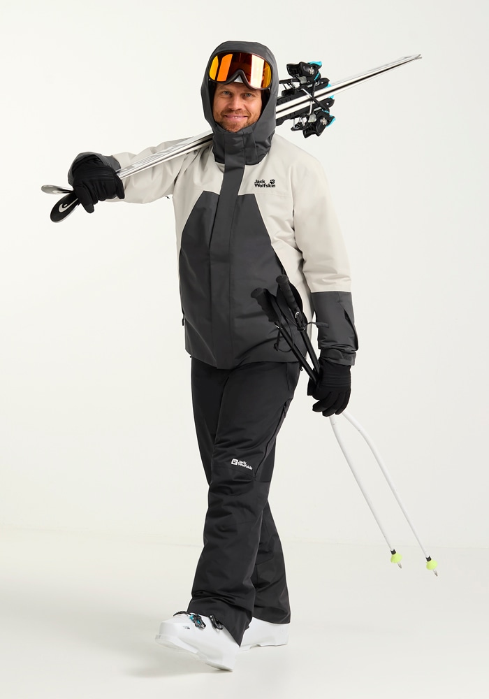 Jack Wolfskin Skijacke »FLOWLINE 2L INS JKT M«, mit Kapuze