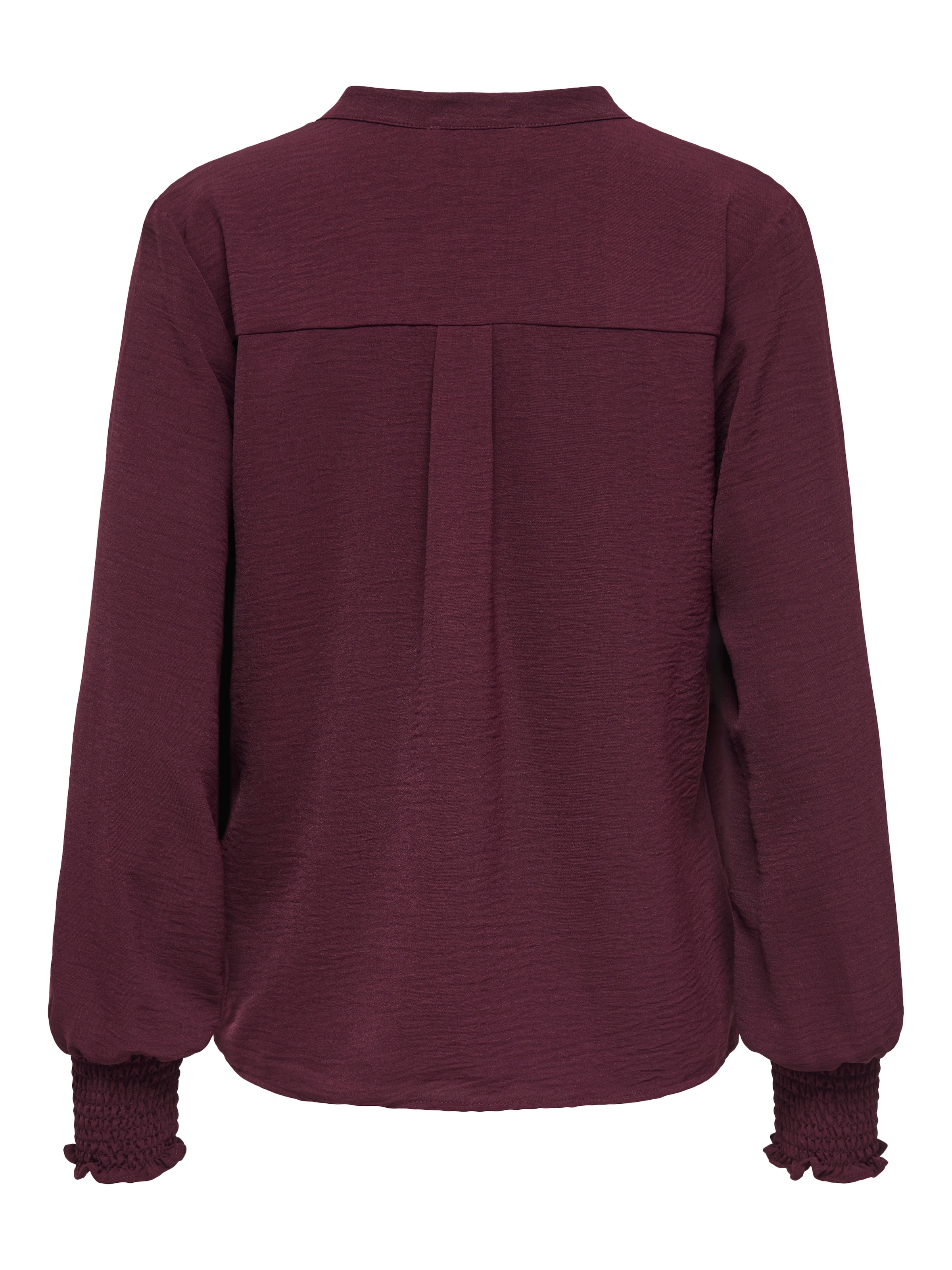 ONLY Blusenshirt »ONLMETTE V-NECK LS SMOCK TOP NOOS WVN« Kunstfaser, regular fit