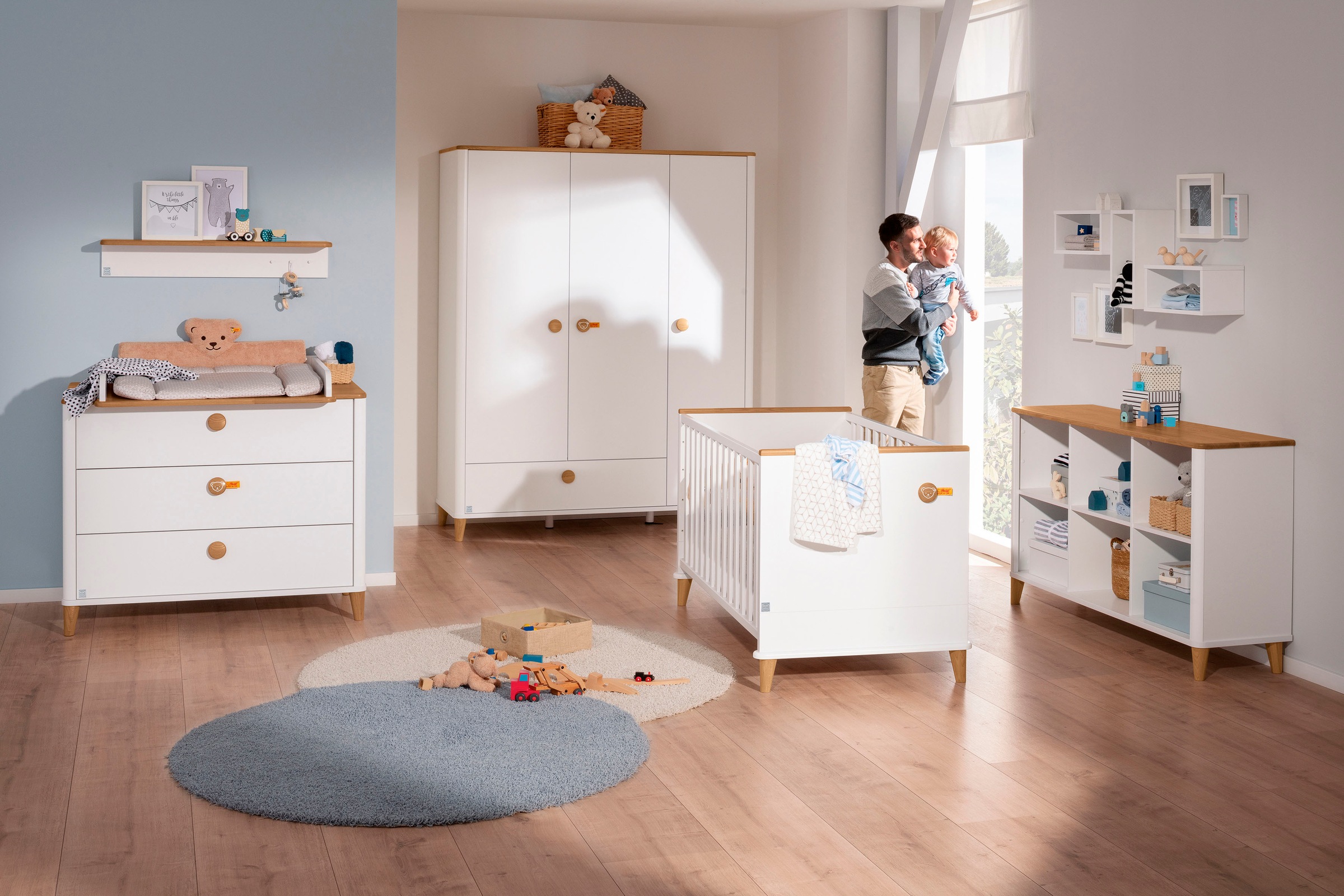 PAIDI Kinderregal "LOTTE & FYNN Steiff by PAIDI, 6 offene Fächer" Weiß mit günstig online kaufen