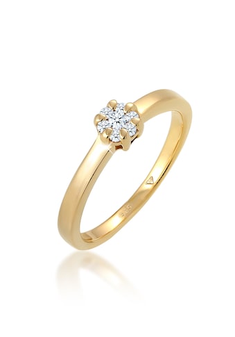 Verlobungsring »Blume Verlobung Diamant (0.12 ct.) 585 Gelbgold«