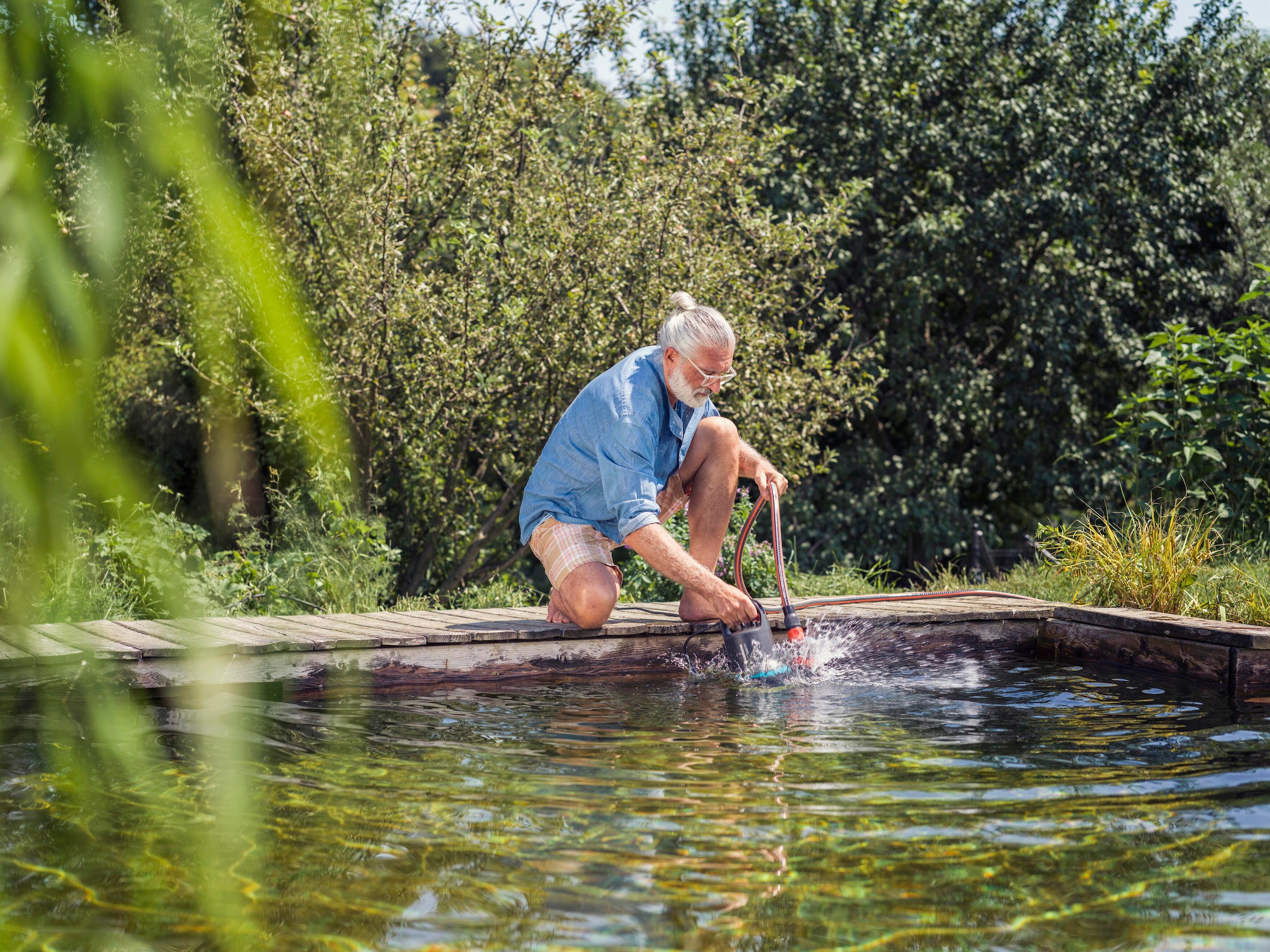 GARDENA Schmutzwasserpumpe »Tauchpumpe 9000, 9040-20«, 9000 l/h max. Fördermenge