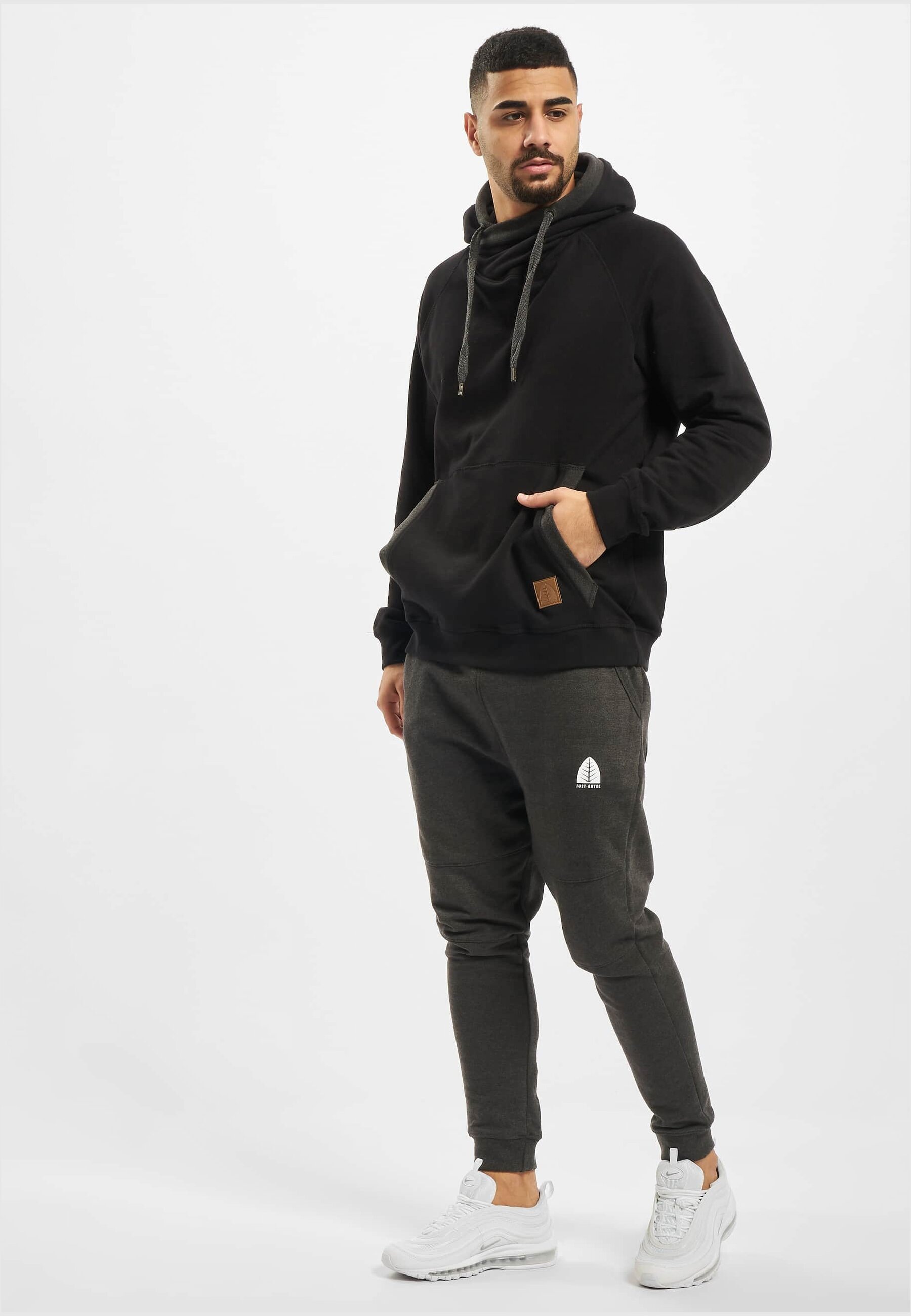 Just Rhyse Sweatshirt »Just Rhyse Herren Just Rhyse Rock Spring Hoodie Black«, (1 tlg.)