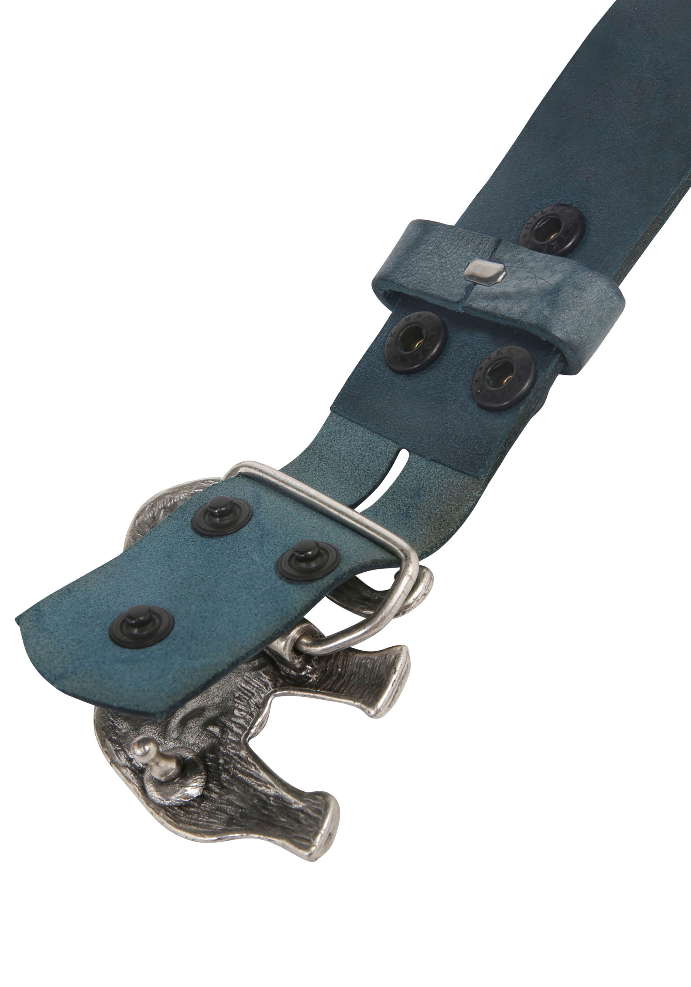 Thumbnail - Rettungsring Gürtel Ledergürtel mit austauschbarer Schließe "Elefant"