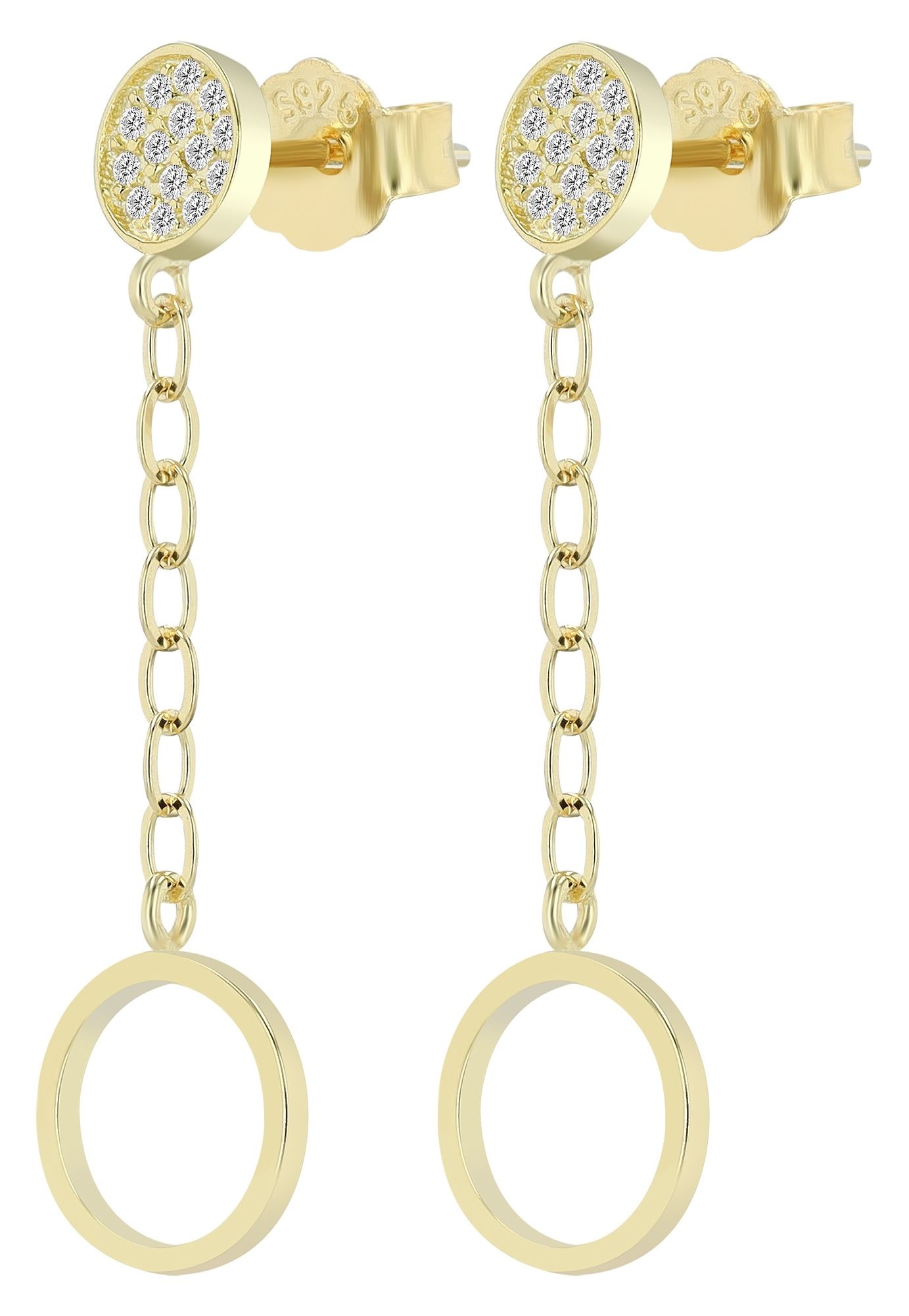 Adelia´s Paar Ohrhänger "Ohrringe – Ohrstecker aus 925 Silber" Eine schöne Geschenkidee für jeden Anlass