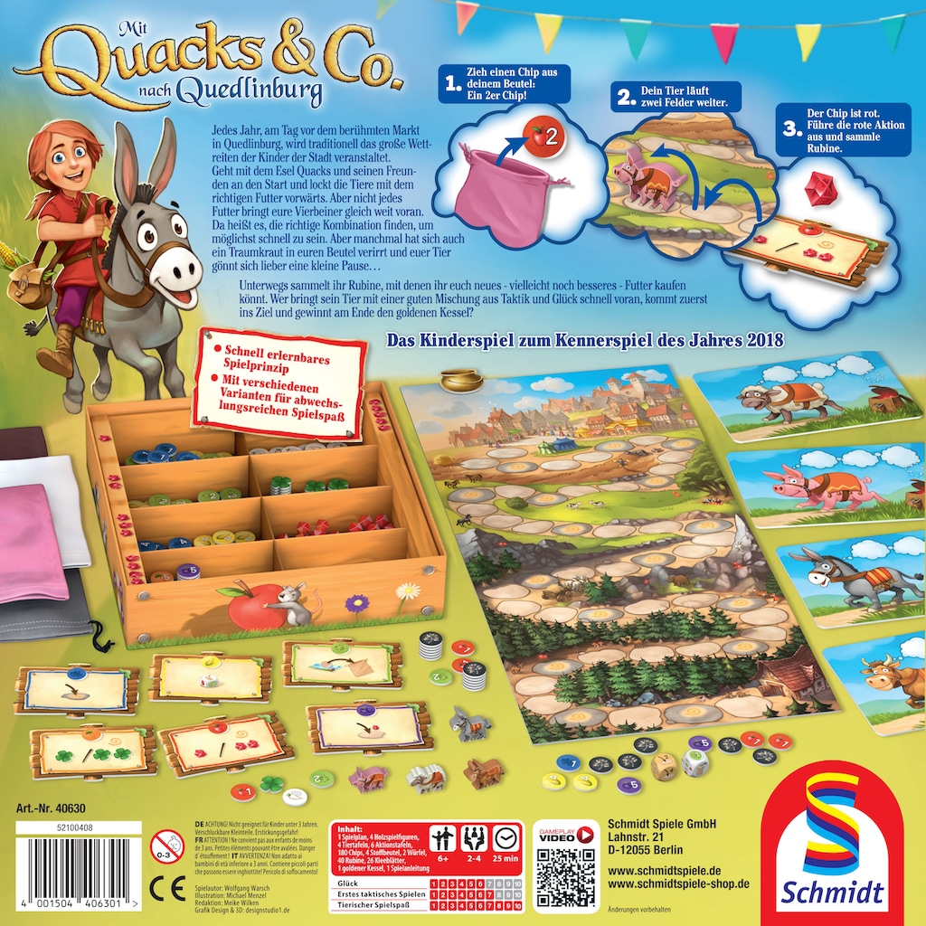 Schmidt Spiele Spiel »Mit Quacks & Co. nach Quedlinburg«