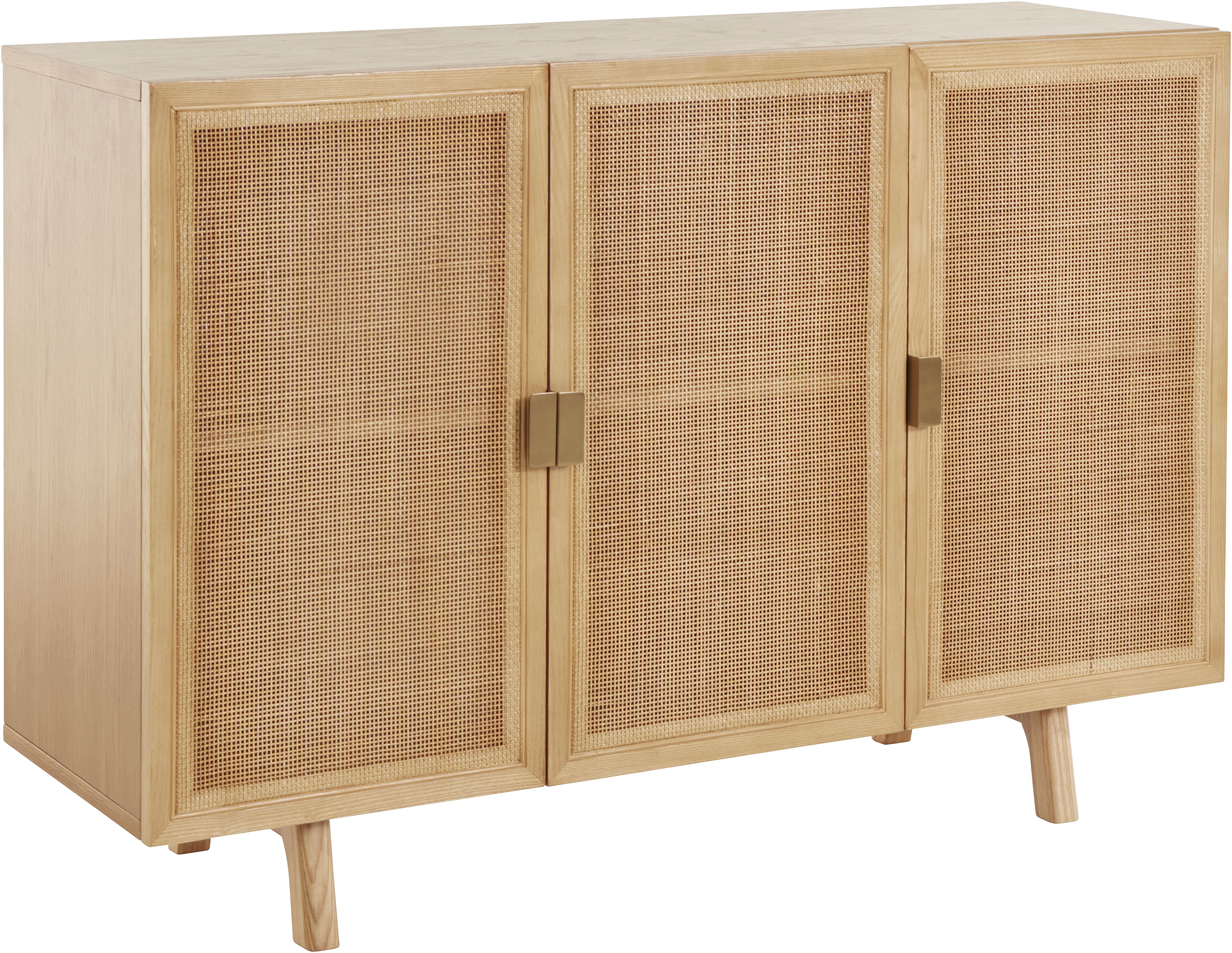 Thumbnail - LeGer Home by Lena Gercke Kommode "Lina, TOPSELLER", (Sideboard, Melinoberflächen), Mit Rattan Einsatz, 4 Innenfächer, t...