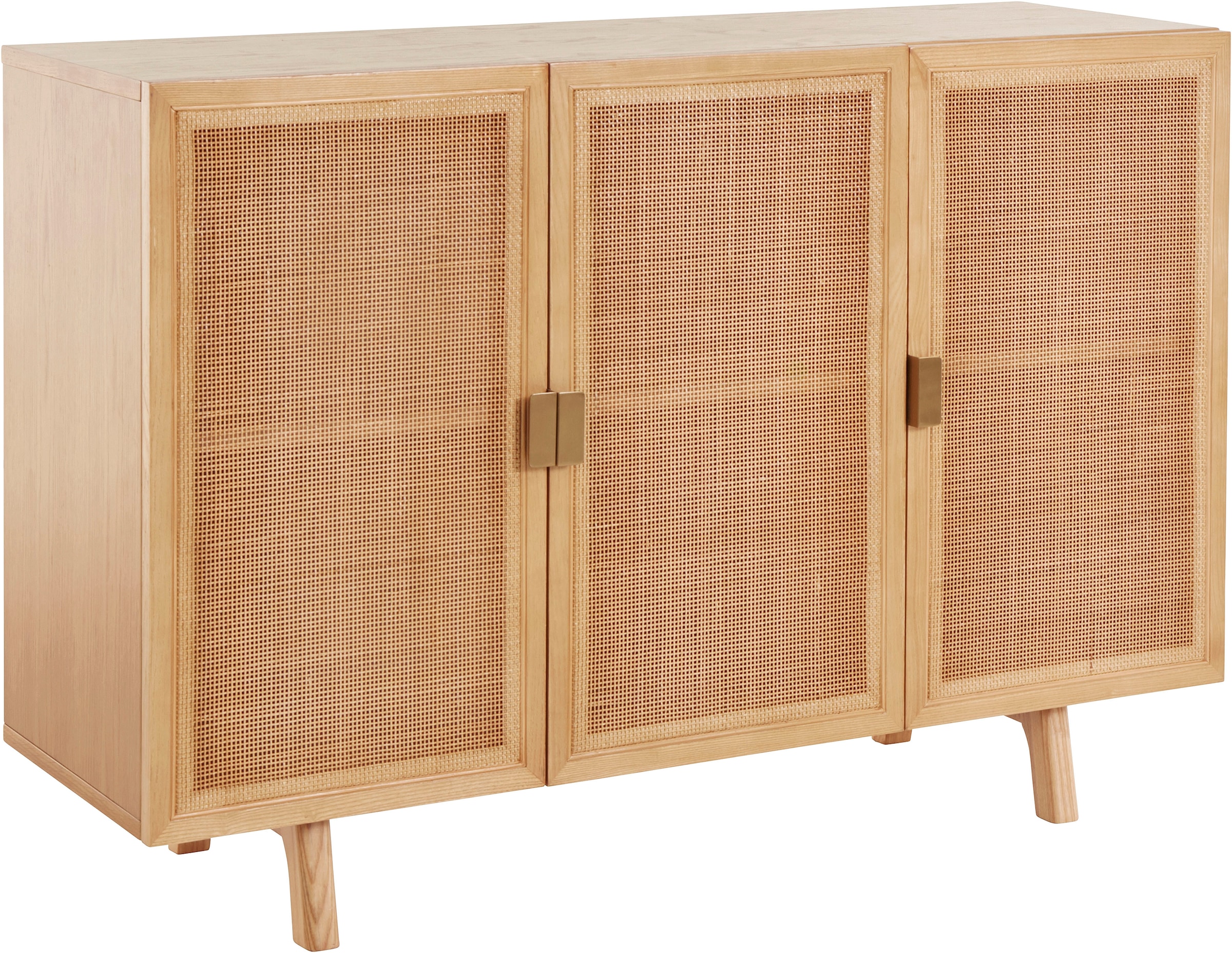 LeGer Home by Lena Gercke Sideboard "Lina", Mit Rattan Einsatz, 4 Innenfäch günstig online kaufen