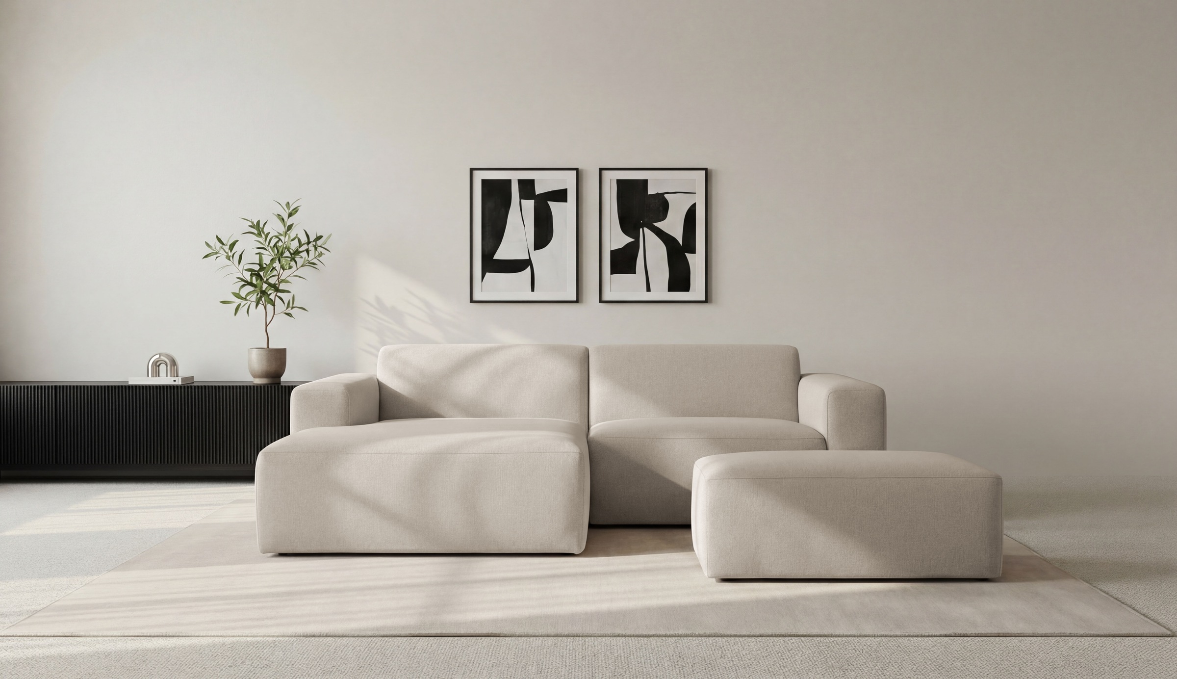 INOSIGN Ecksofa "Koa,228cm, L-Form, Modulsofa, Webstoff, Cord, Struktur, Ch günstig online kaufen