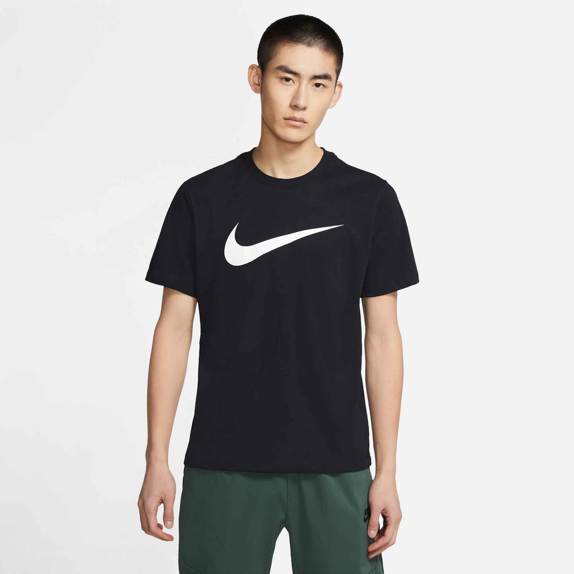Nike Sportswear T-Shirt »M NSW TEE ICON SWOOSH« Kurzarm, Rundhalsausschnitt, aus Baumwolle