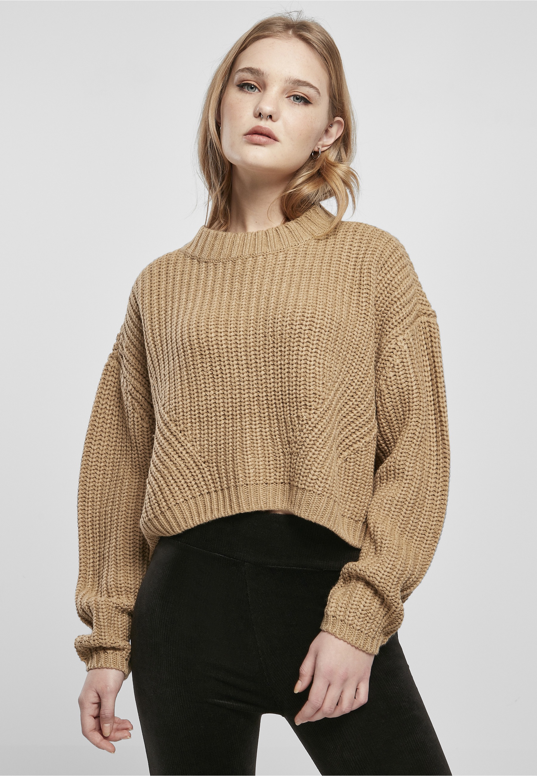 URBAN CLASSICS Sweatshirt »Urban Classics Damen Ladies Wide Oversize Sweater«, 1 Stk.
