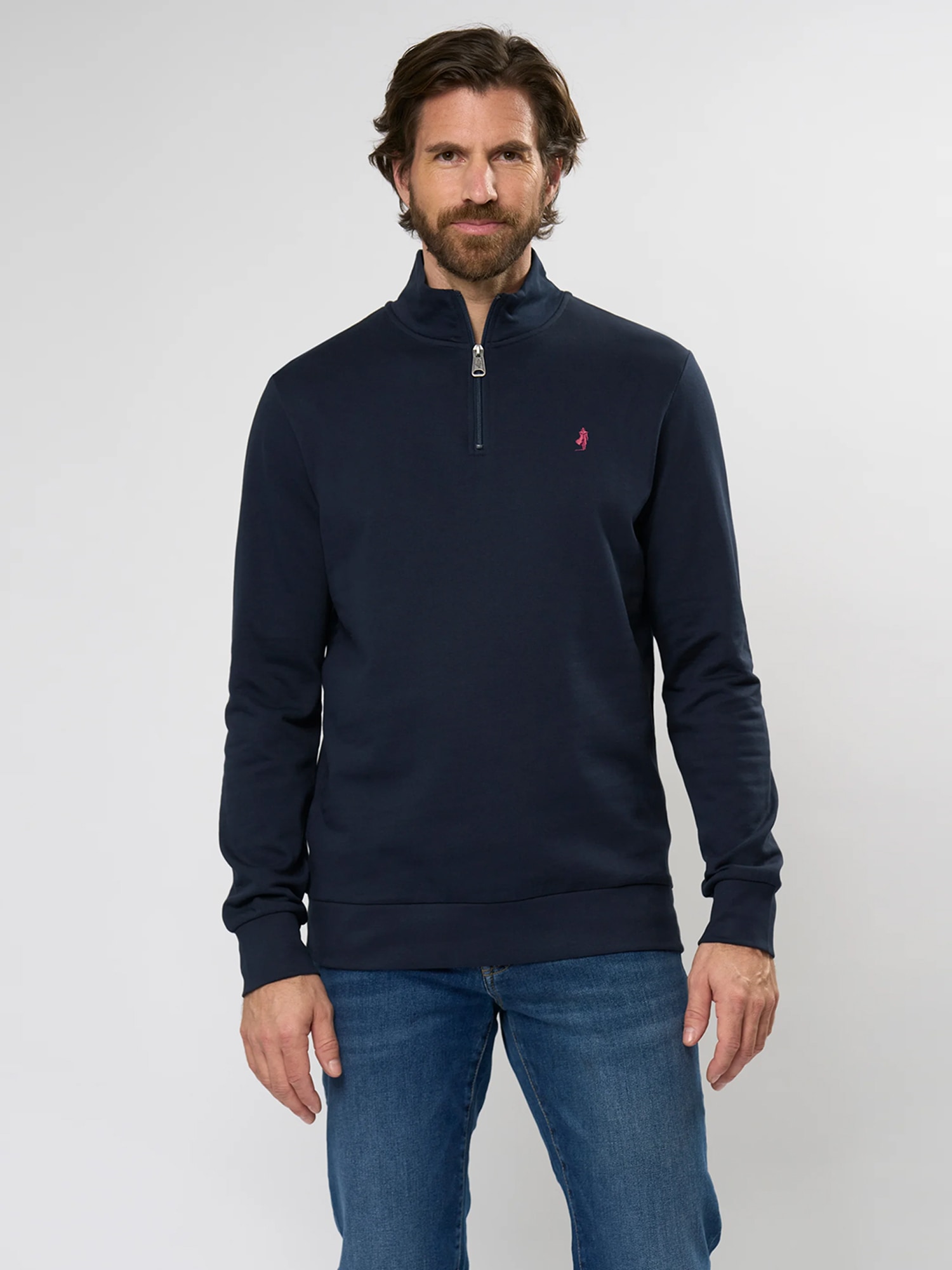 MCS Strickpullover "MCS sweatshirt with half-zip Clement" günstig online kaufen