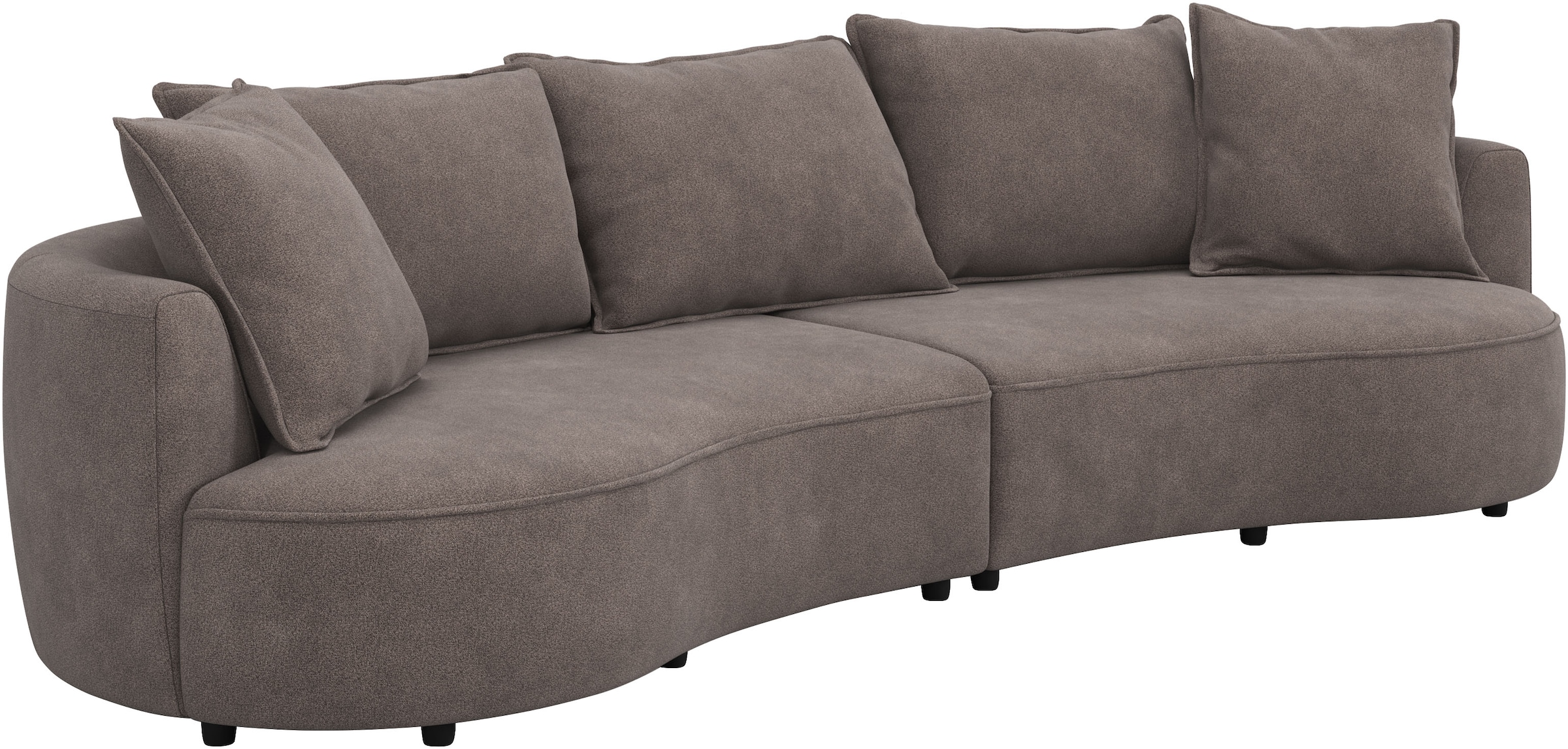 OTTO home Loungesofa »Sana, Bigsofa, Megasofa, organische Form, Breite 296 cm« Loungesofa mit Wellenunterfederung