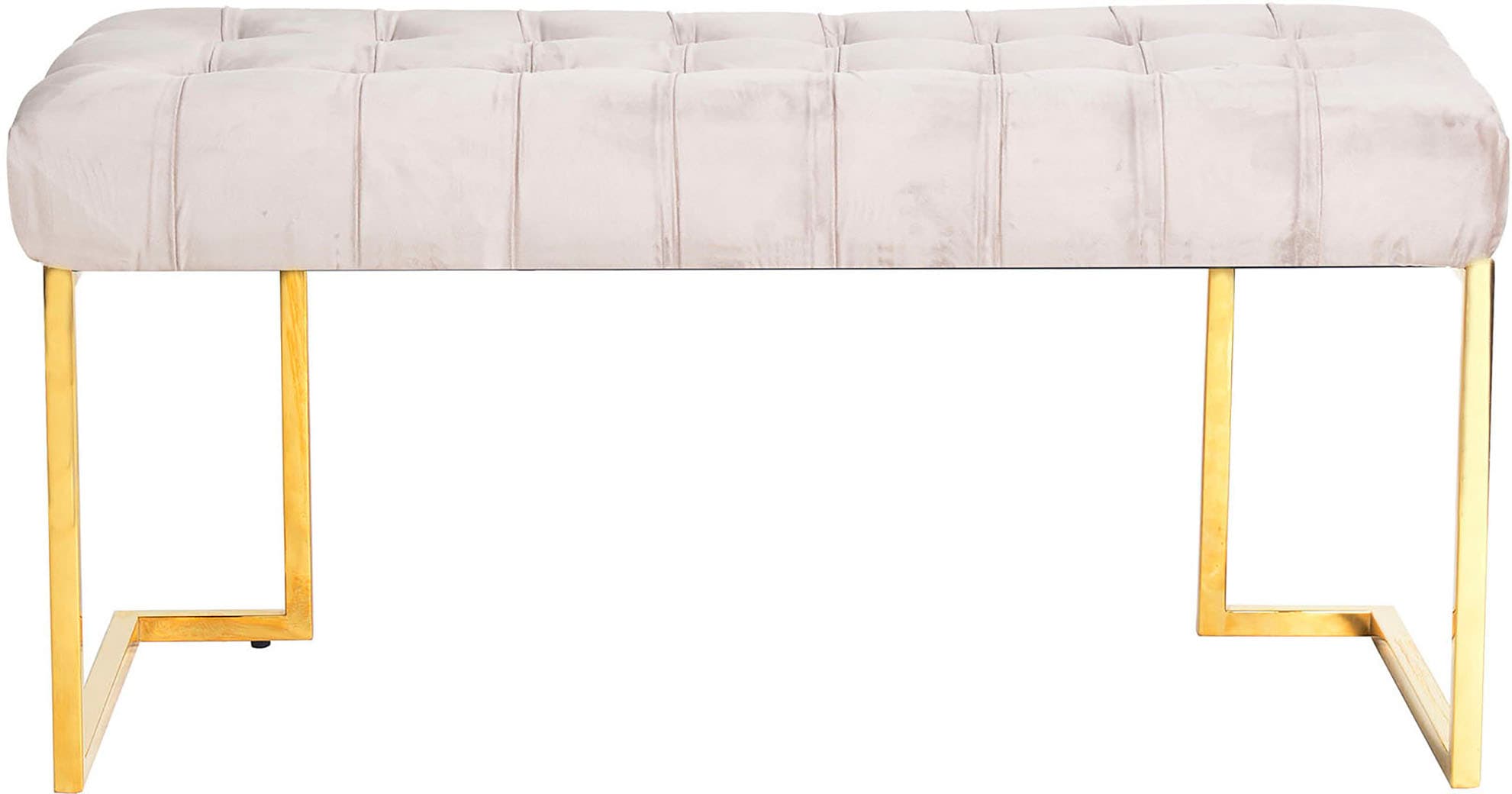 Kayoom Sitzbank "Rare 225, Edler Touch durch goldenes Gestell" 1 Stk. tlg. günstig online kaufen