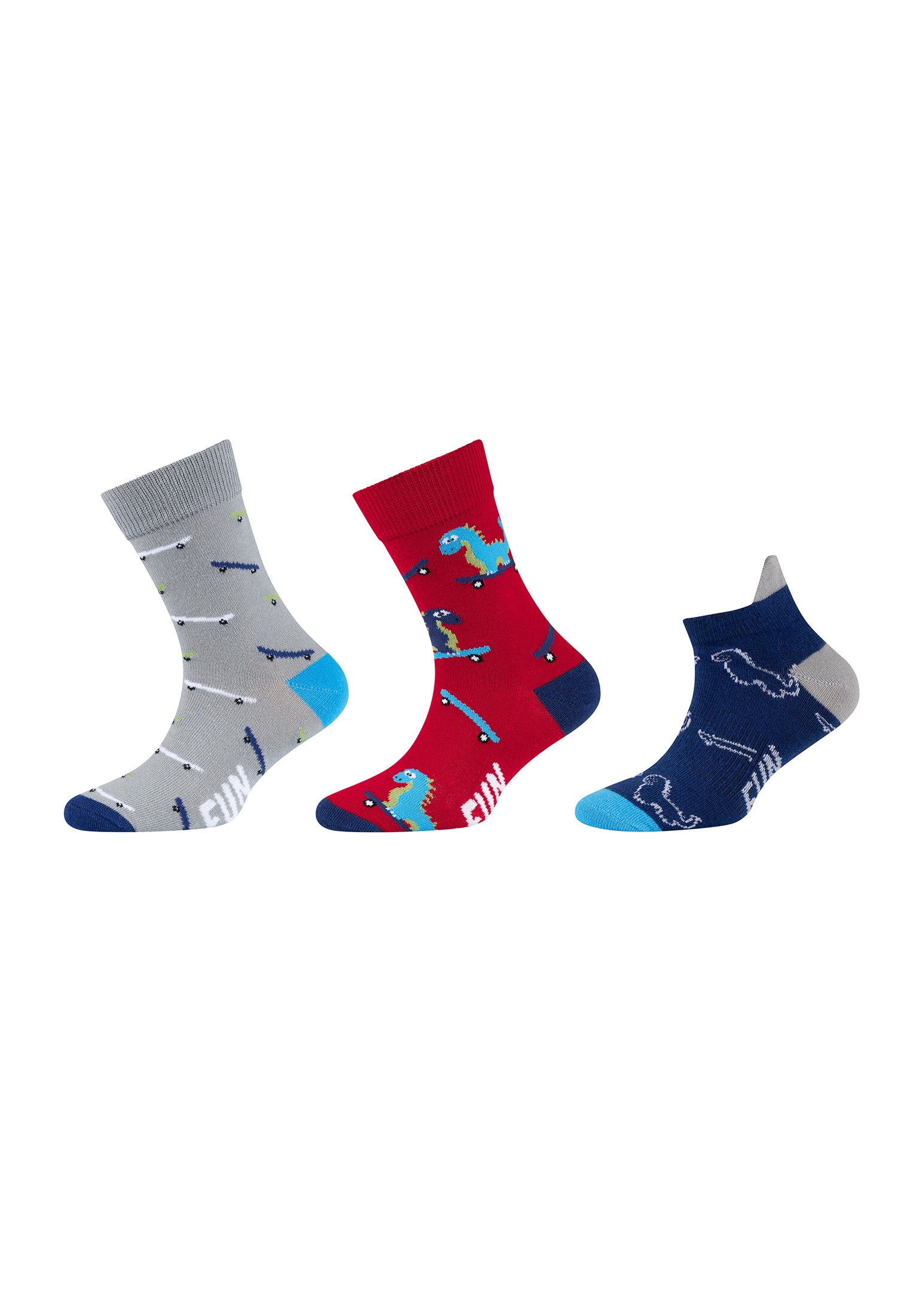 Fun Socks Socken "Socken und Sneakersocken 3er Pack"