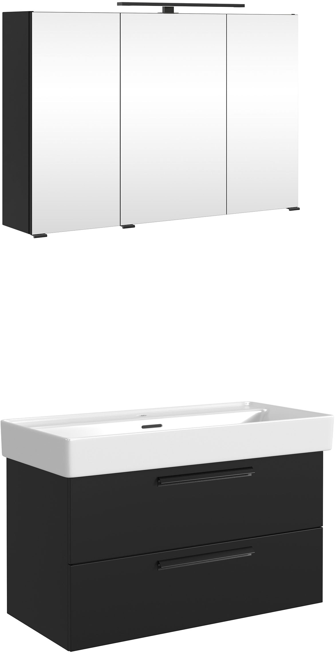 welltime "SALVADA, 2tlg-Set, gedämpfte Scharniere, Softclose, Keramikbecken" Maße (B/T/H): 100/47,5/200 cm