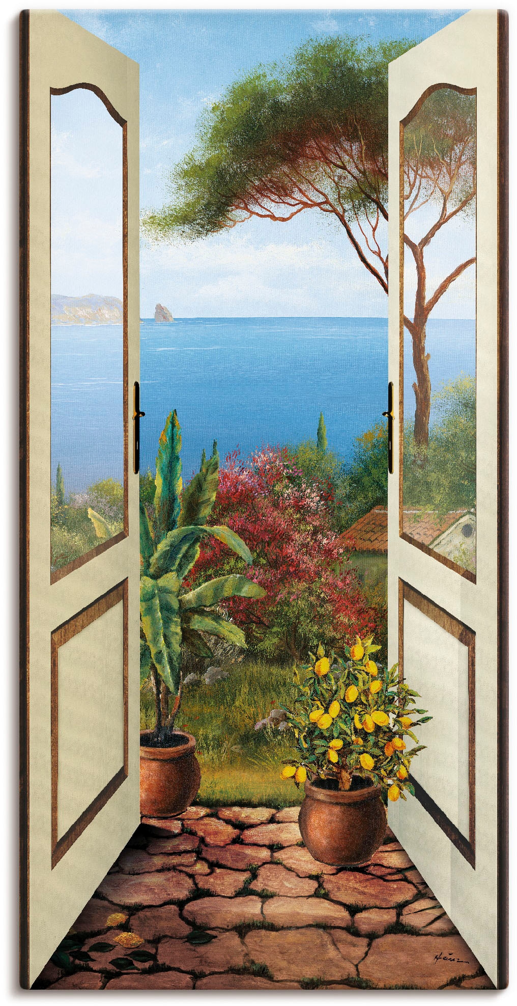 Artland Wandbild "Veranda am Meer" Küstenbilder 1 Stk. tlg. als Alubild, Ou günstig online kaufen