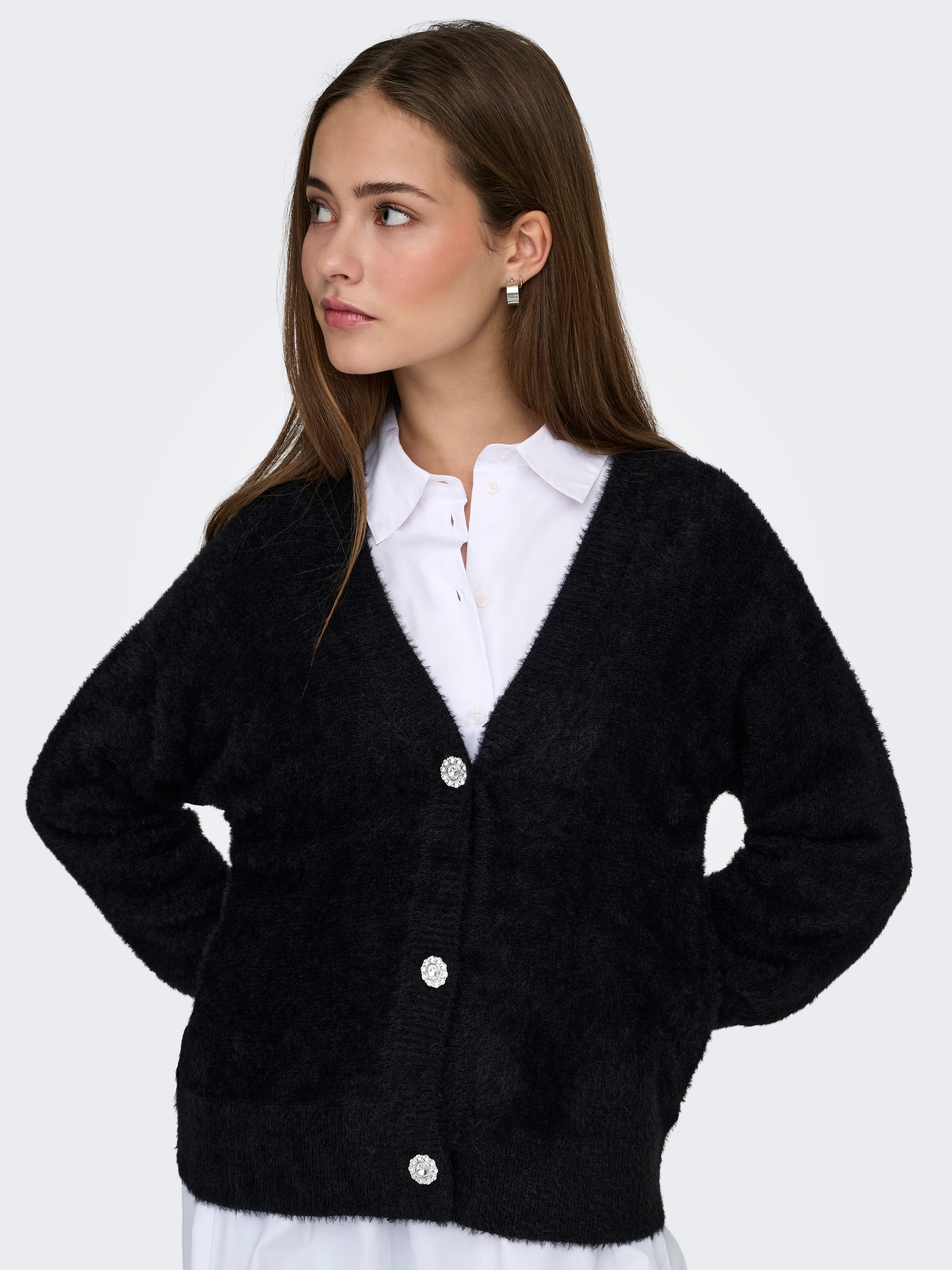 ONLY Strickjacke "ONLELLA PIUMO LS CARDIGAN KNT NOOS" günstig online kaufen