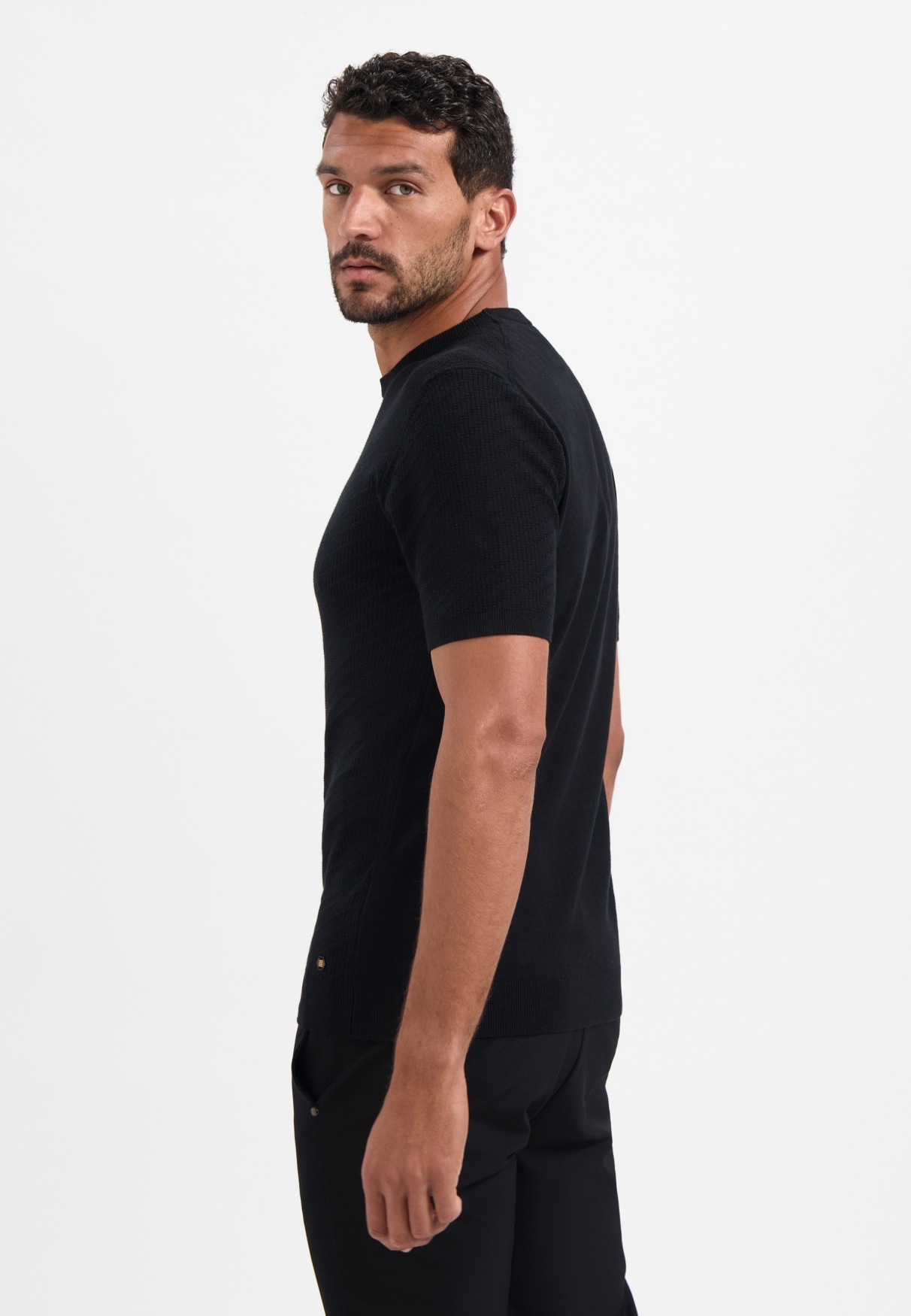 NO EXCESS T-Shirt "No Excess Gestricktes T-Shirt" günstig online kaufen