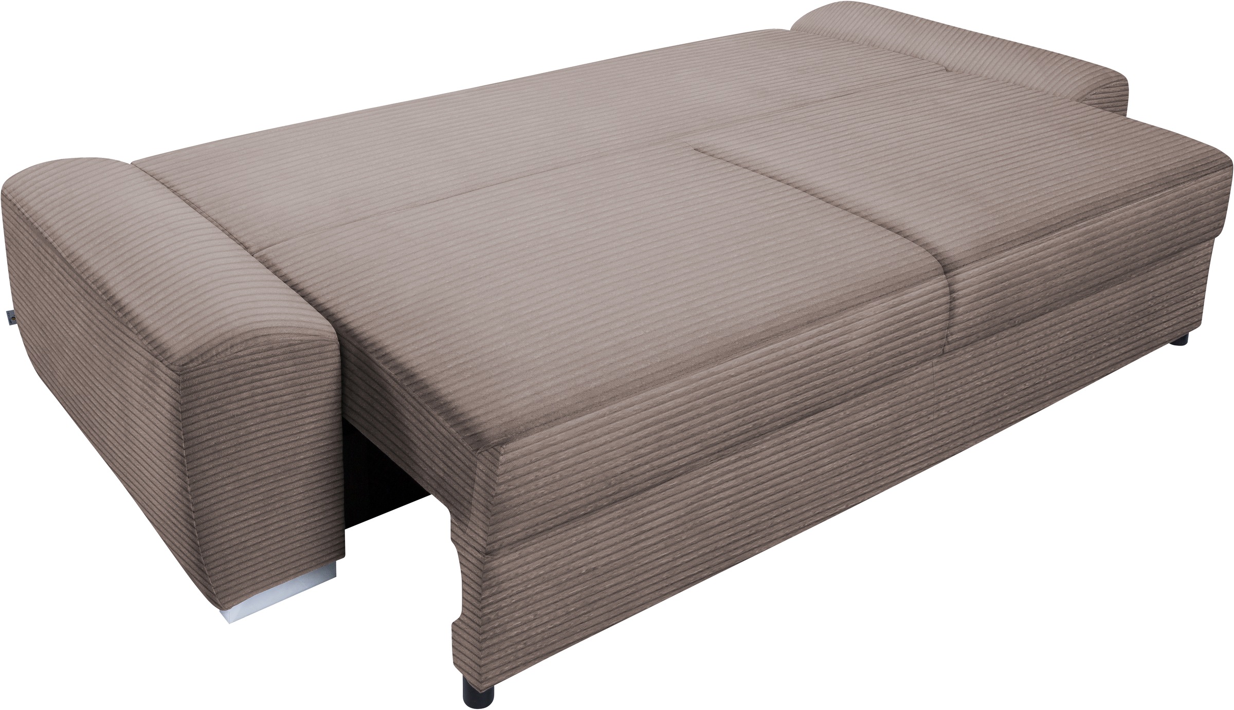 exxpo - sofa fashion 3-Sitzer »SOLSBURY, bequem und komfortabel, Sofa, Schlafsofa«, inkl. Federkern-Polsterung, Bettfunktion und Stauraum, in Cord