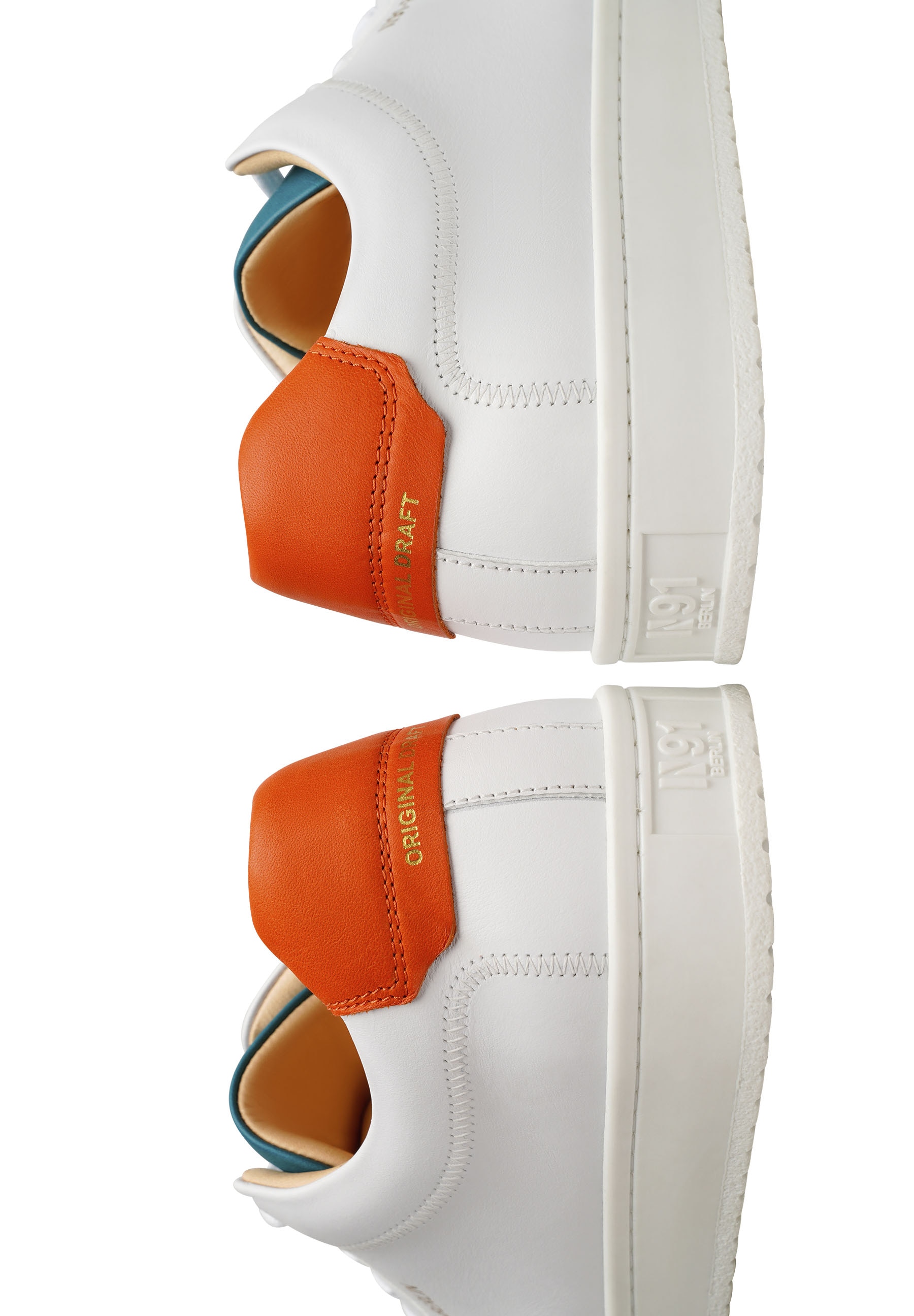 N91 Sneaker »Original Draft BB Herrensneaker«, Turnschuh Leder handgefertigt, sportlicher Freizeitschuh Herren