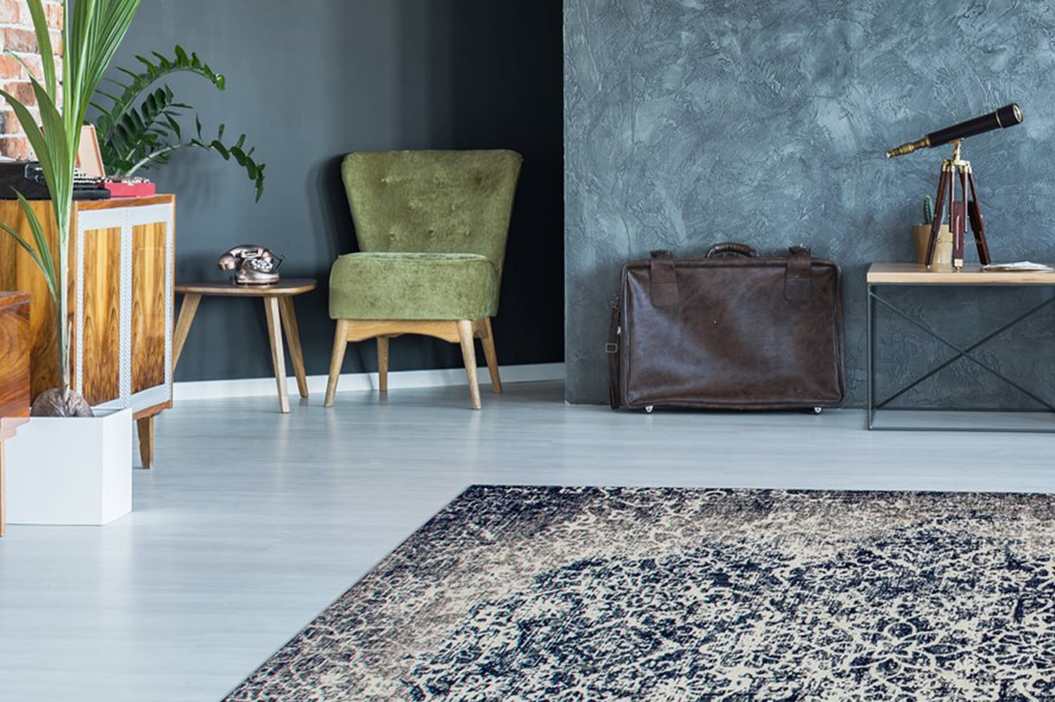 Kayoom Teppich "River 140" rechteckig 10 mm Höhe Jacquard, Retro- und Vintage-Design, Baumwollrücken