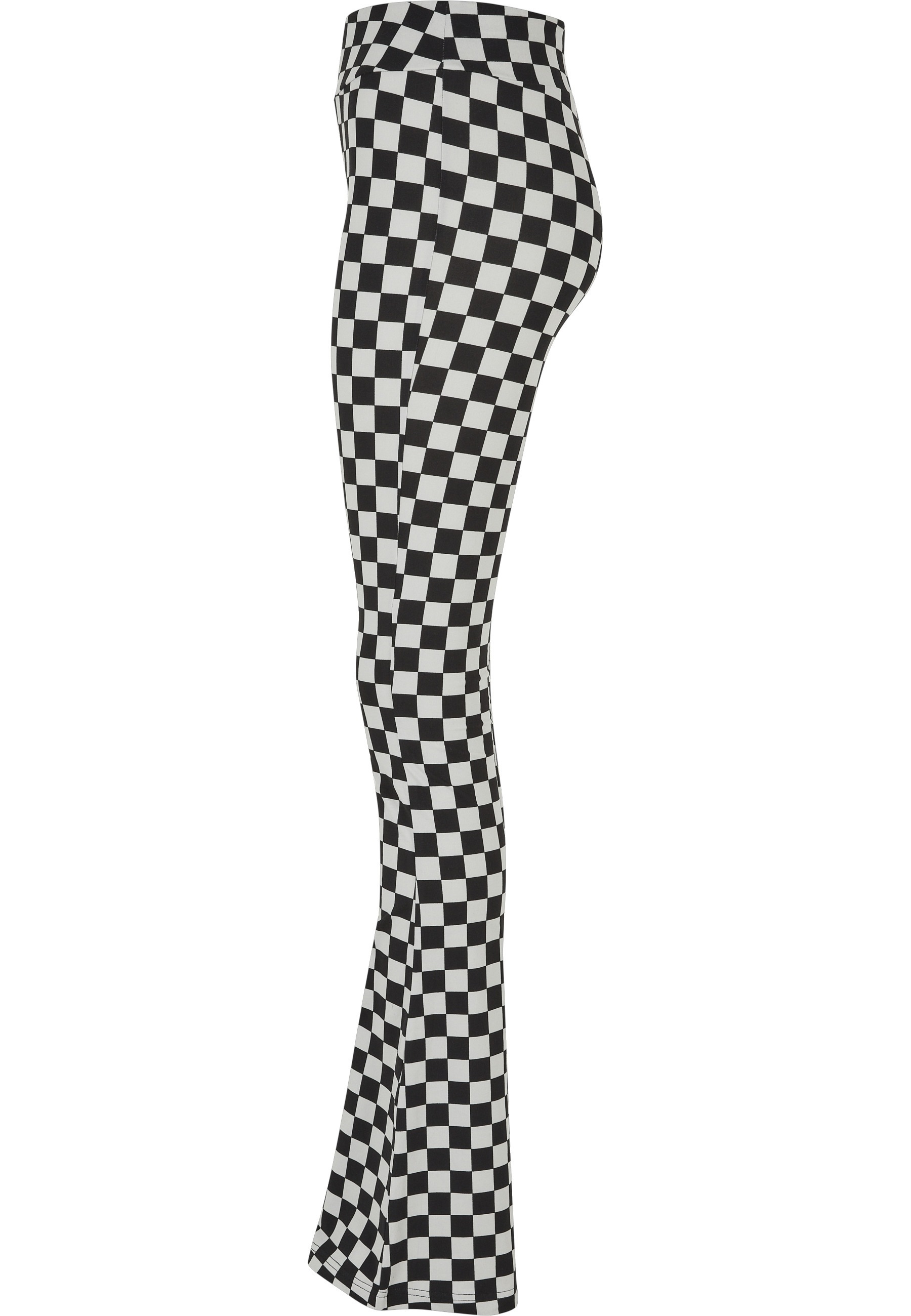 URBAN CLASSICS Leggings »Urban Classics Damen Ladies Checked Boot Cut Leggings«