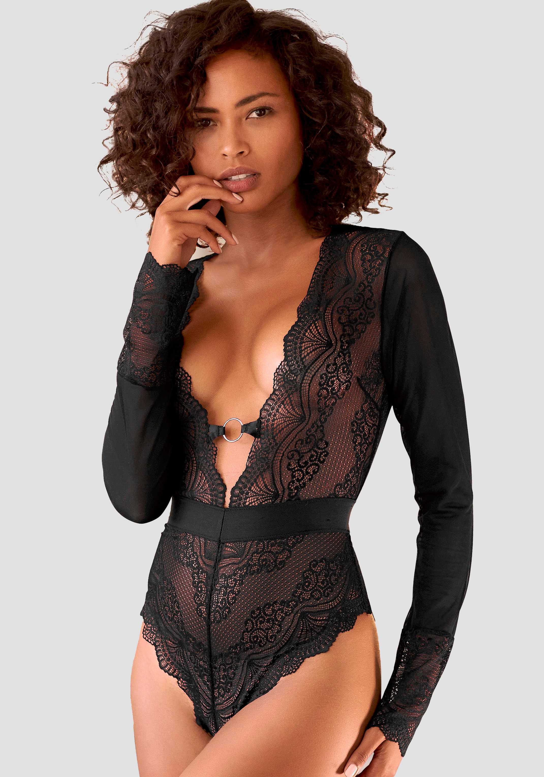 LASCANA Body, aus transparenter Spitze, sexy Dessous