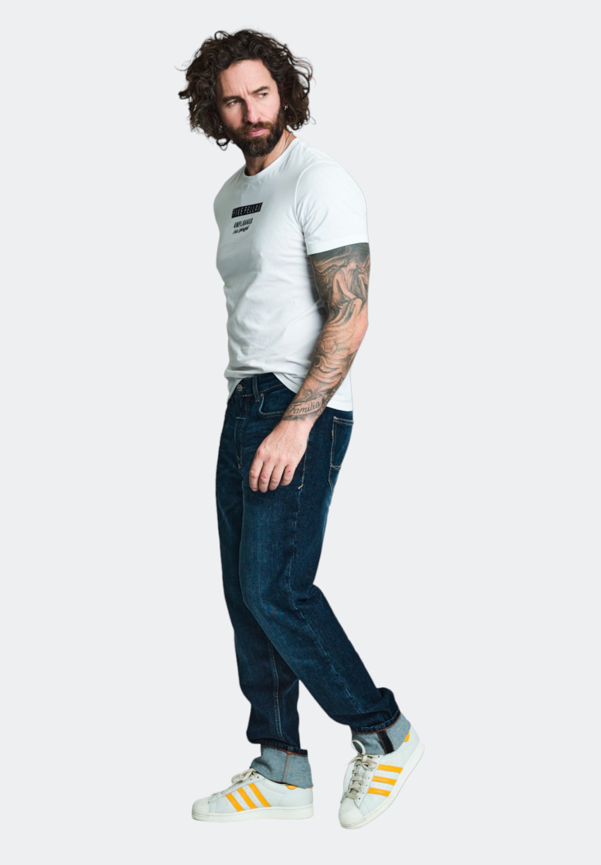 FIVE FELLAS Slim-fit-Jeans »LUUK-Z«, nachhaltig, Italien, Stretch, coole Waschung