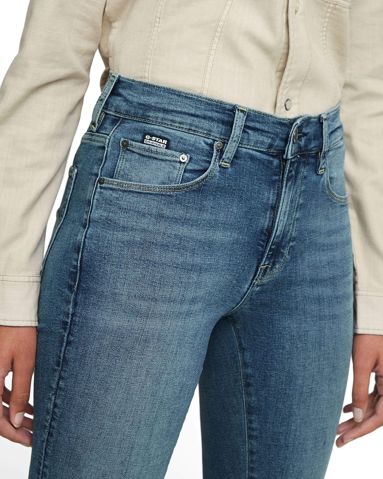 G-star Jean 3301 Flare Faded Icy Blue 34 Femme 3