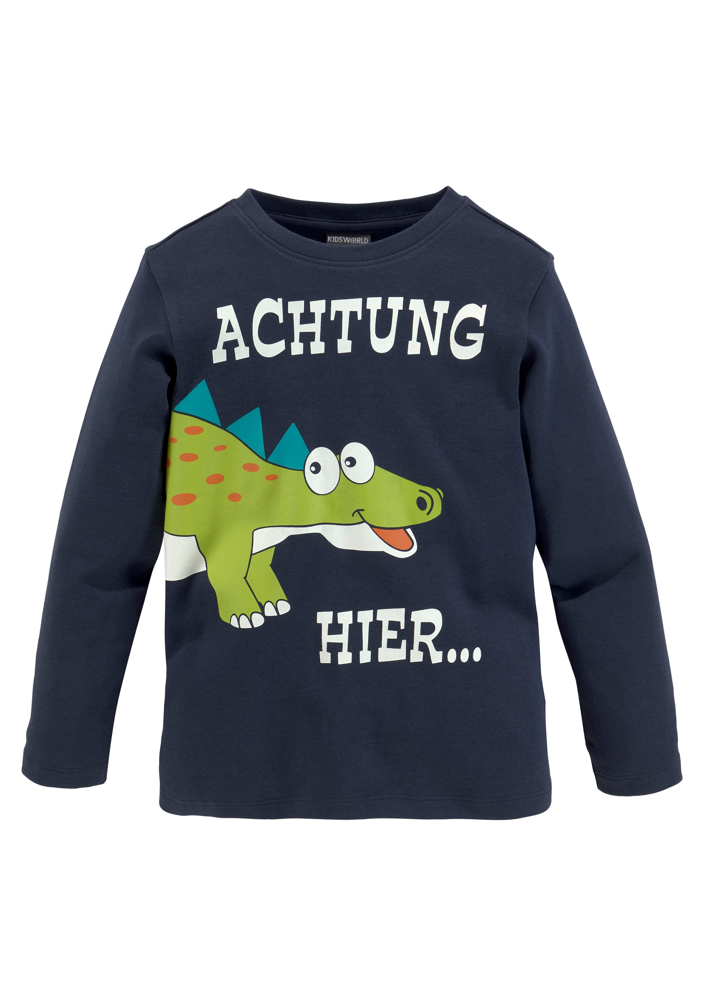 KIDSWORLD Shirt & Hose »2tlg. Set Langarmshirt + Hose«, mit großem Dinodruck