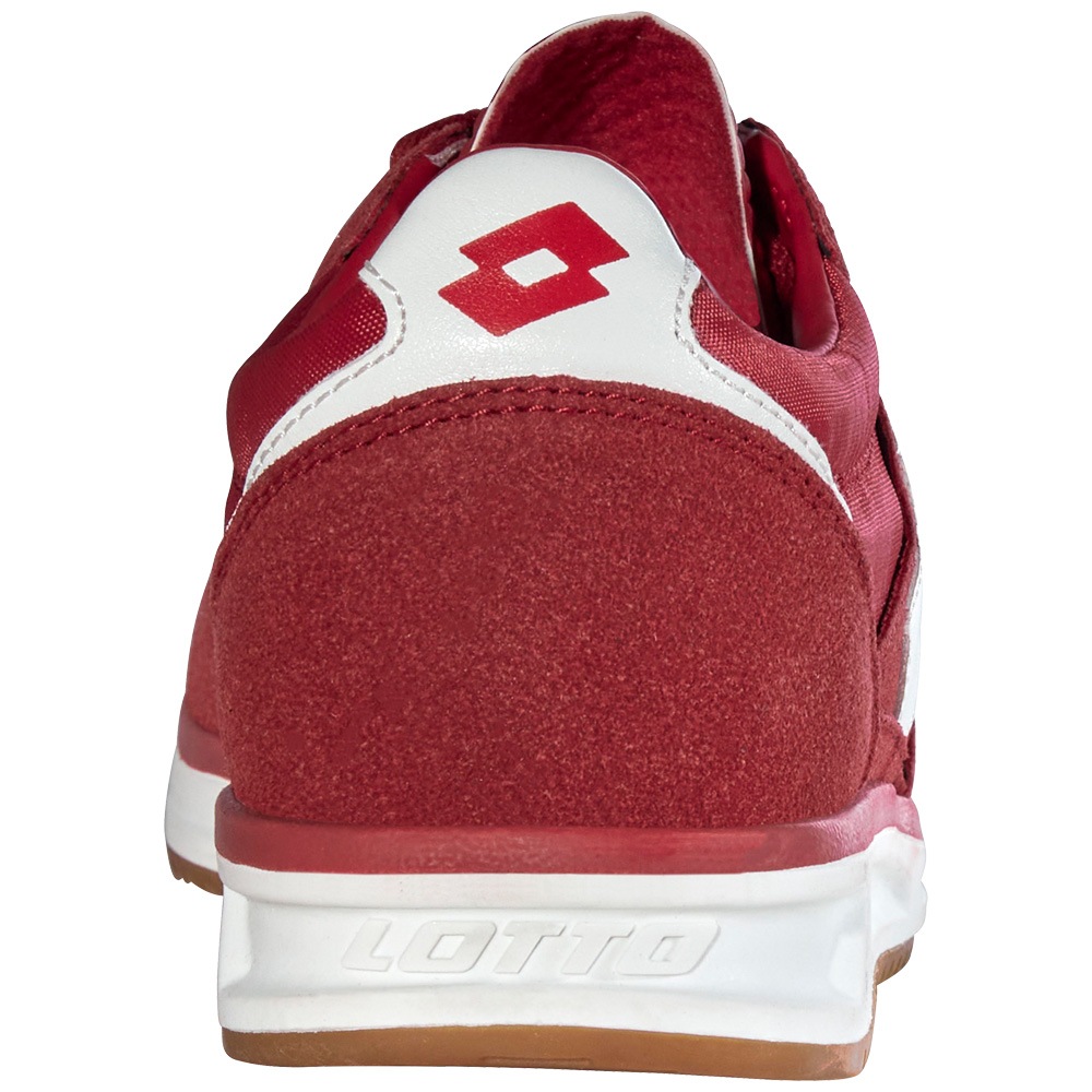 Sneaker LOTTO, Herren, Gr. 37, rot, weiß, Synthetik, mehrfarbig, Schuhe Sneaker, - in angesagtem Retrodesign 3