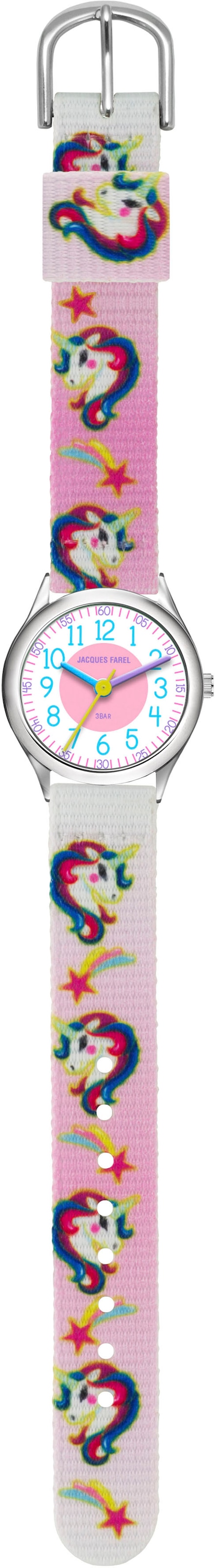 Jacques Farel Quarzuhr »HCC 042«, Armbanduhr, Kinderuhr, Mädchenuhr, Einhorn, ideal auch als Geschenk