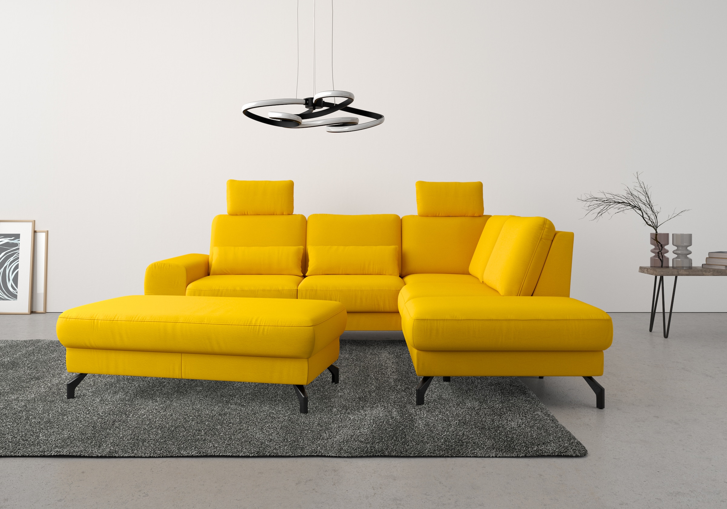 sit&more Ecksofa "Cinturo L-Form" inklusive Sitztiefenverstellung und Feder günstig online kaufen