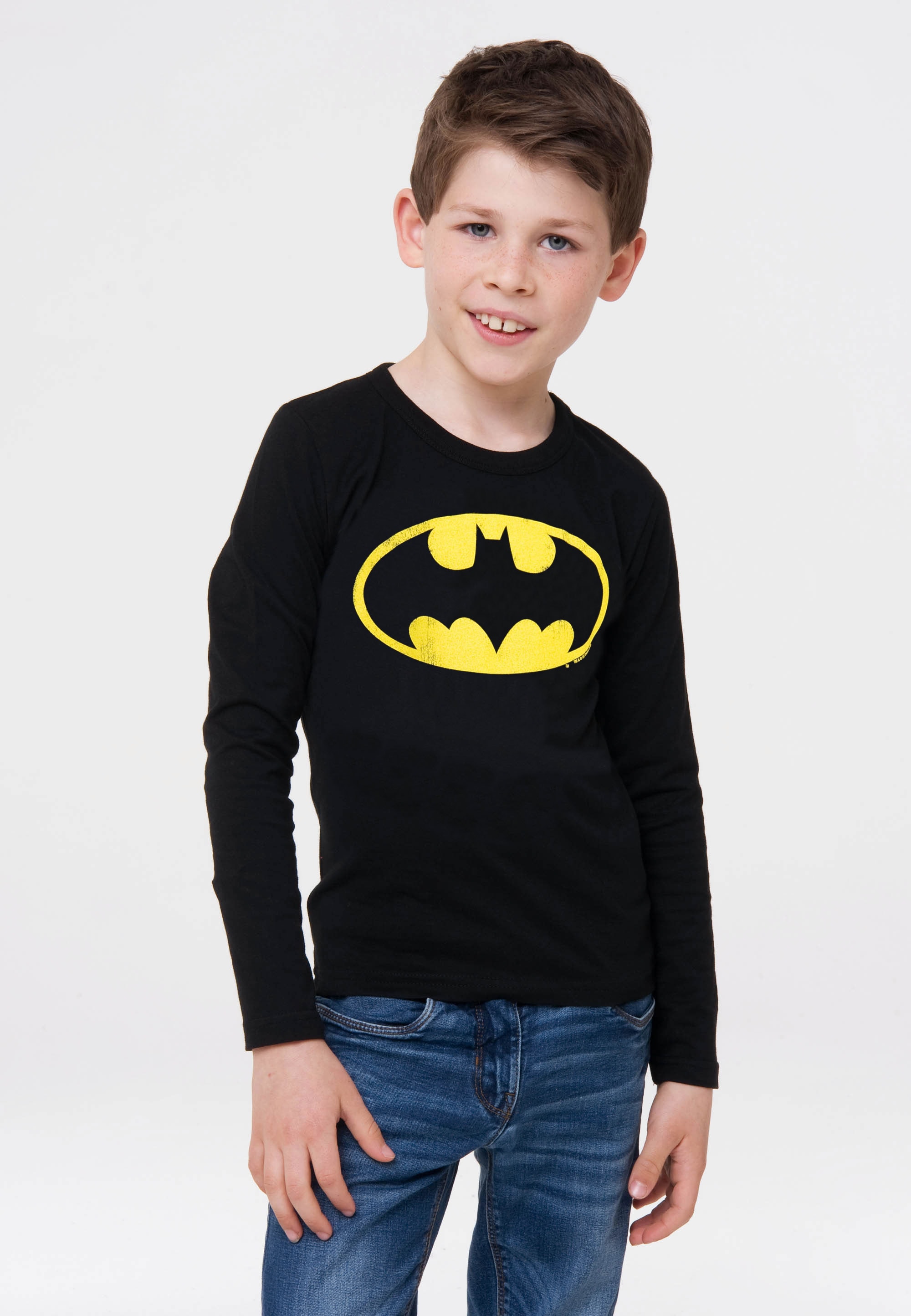 LOGOSHIRT T-Shirt "Batman Logo" mit coolem Print