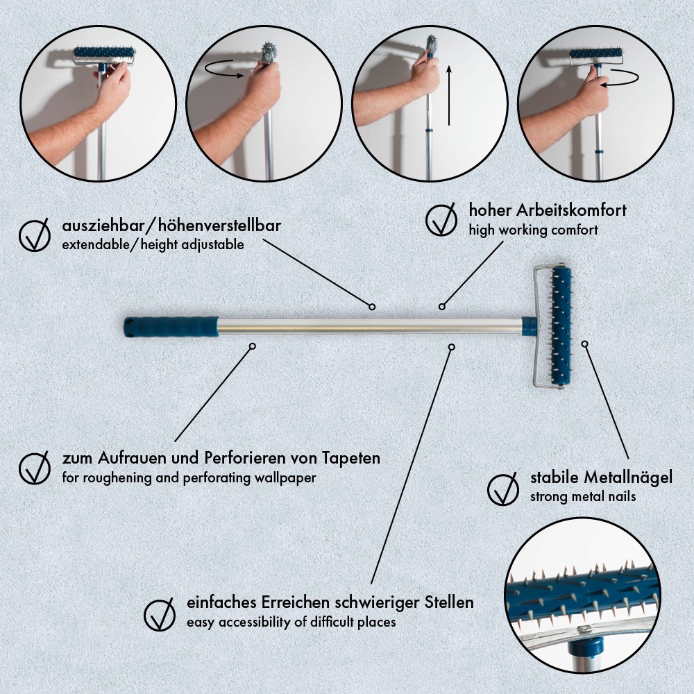 Stachelwalze«, höhenverstellbar BAUR Création Strukturroller A.S. | bestellen ausziehbar, »Igelwalze online