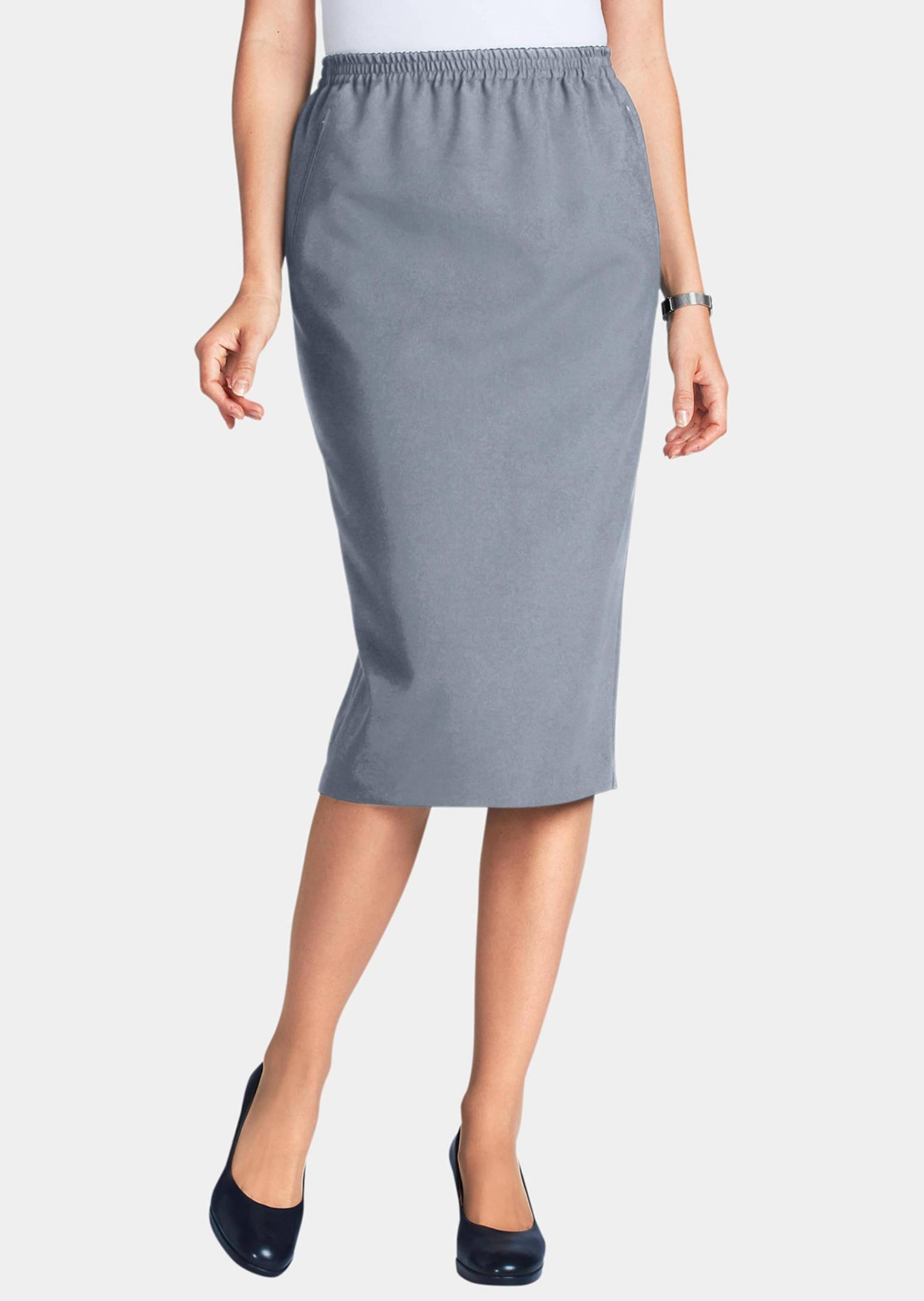 GOLDNER Midirock "Knitterfreier Reiseschlupfrock" Ohne günstig online kaufen