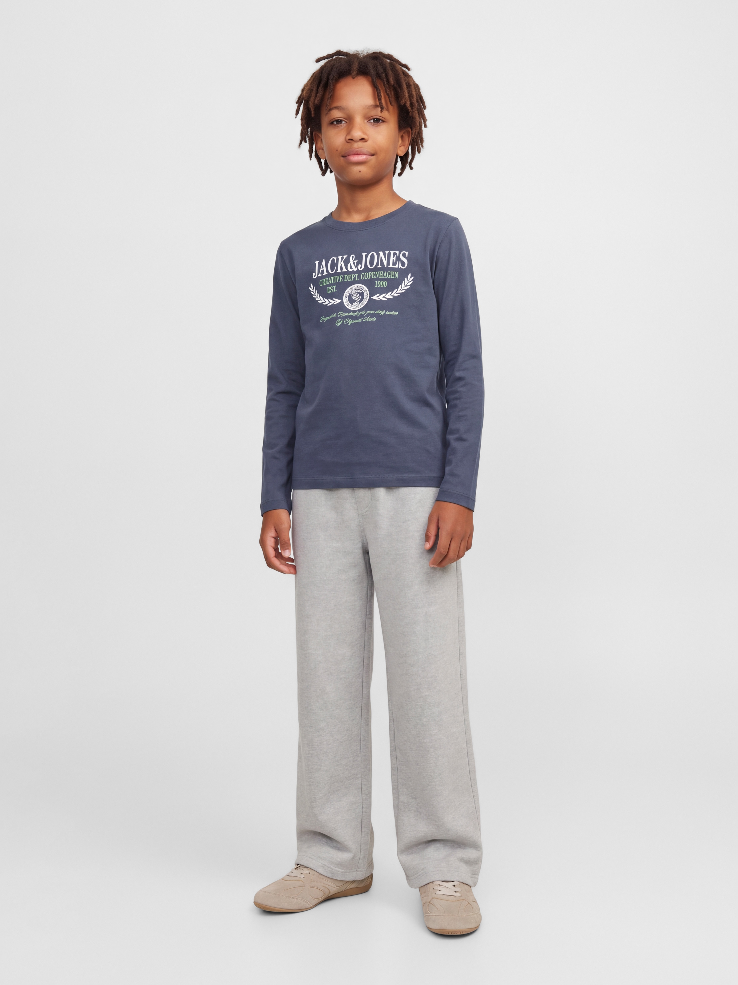 Jack & Jones Junior Langarmshirt »JORFREDERIKSBERG COLORFULL LS TEE JNR« Baumwolle, regular fit