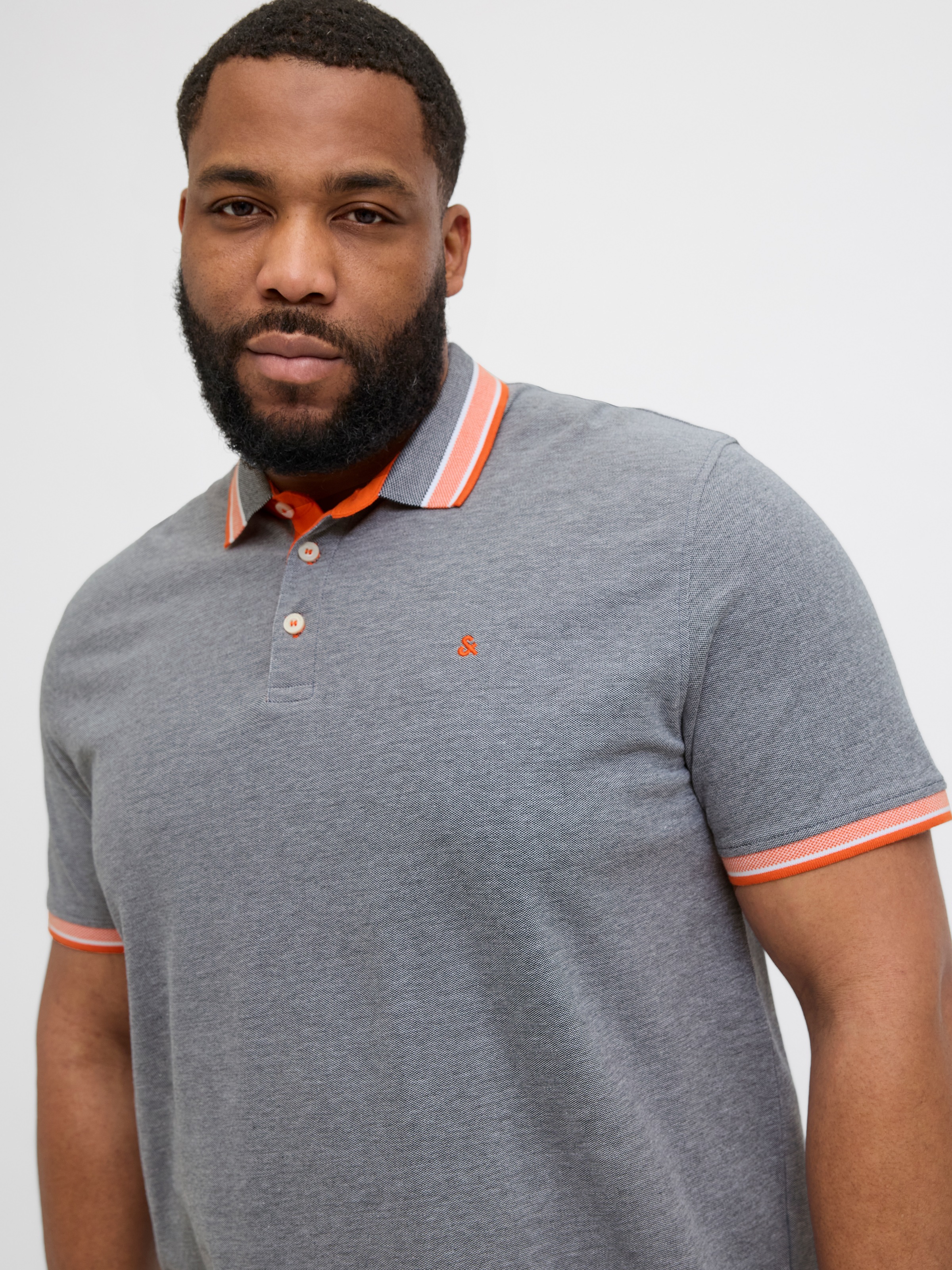 Jack & Jones PlusSize "JJEPAULOS POLO SS NOOS PLS" mit Logo Stickerei günstig online kaufen