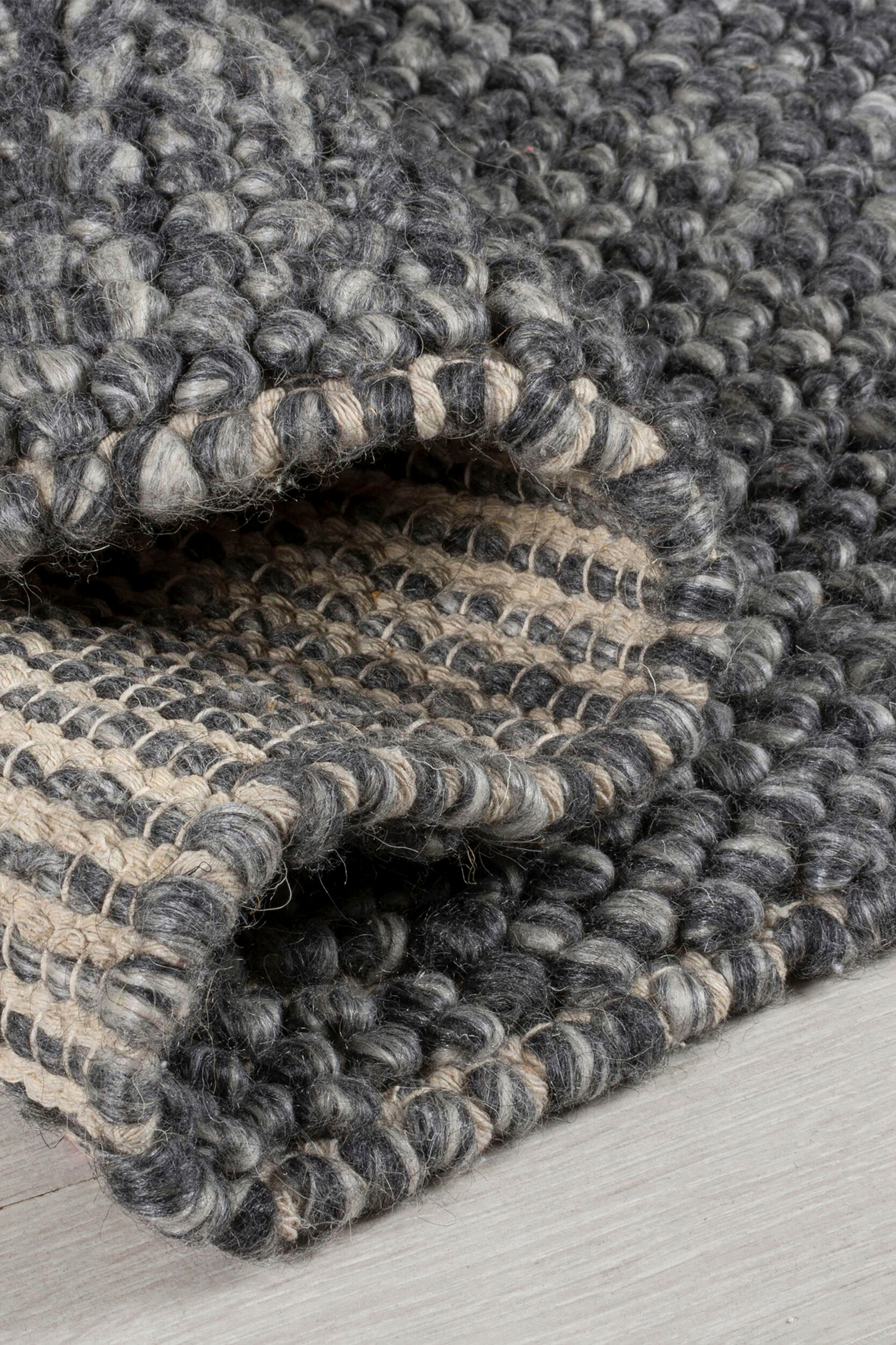 rechteckig, RUGS hoher | »Minerals«, Design, BAUR auf Teppich meliert Anteil, Rechnung geknüpftes FLAIR Wolle